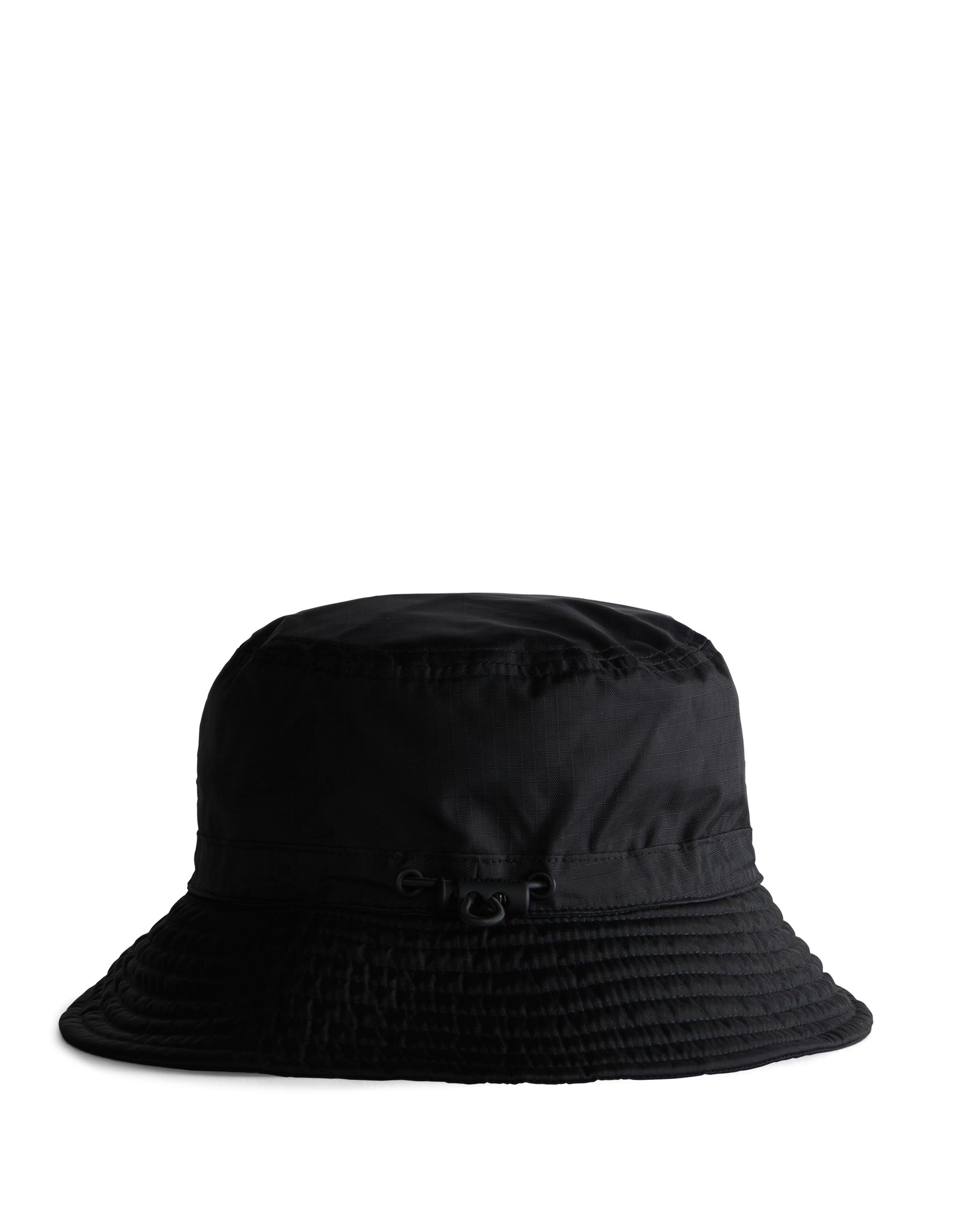 Nylon Packable Bucket Hat - Black