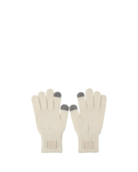 リファインド ニッテッド グローブ - シェイデッド ホワイト