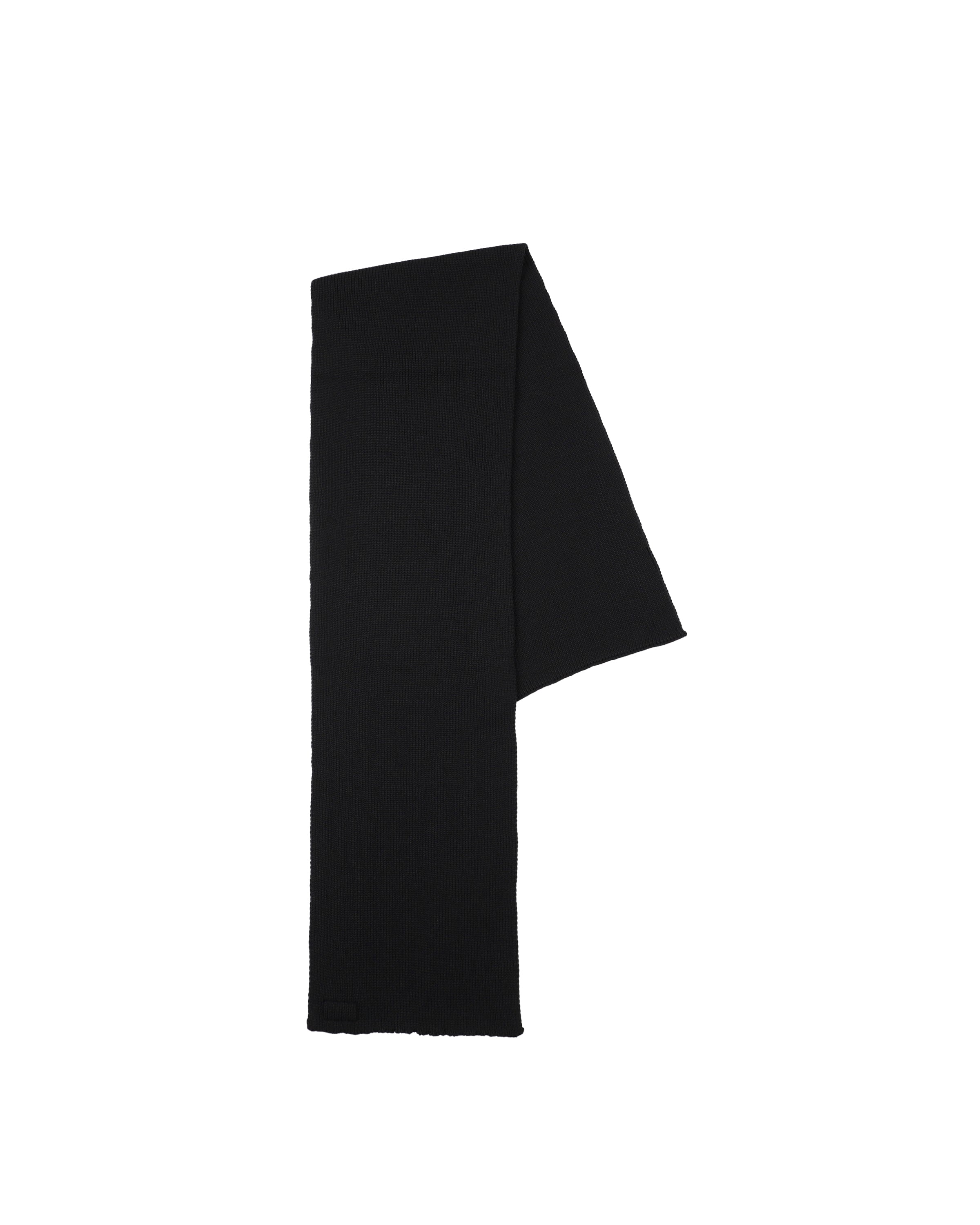 オリジナル ニッテッド スカーフ - ブラック