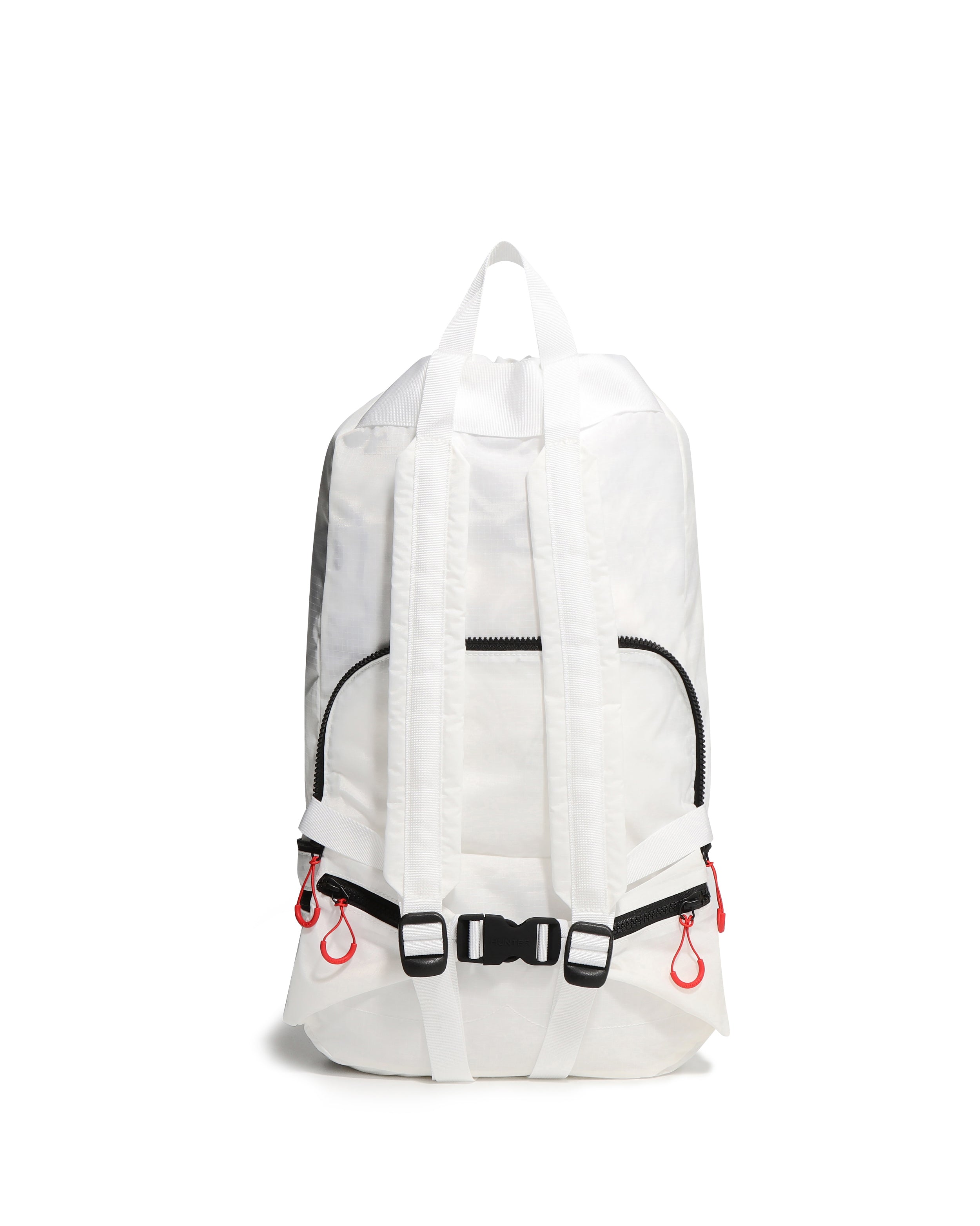 Travel Ripstop Recycled Nylon 2Way Backpack - White/Red Box Logo