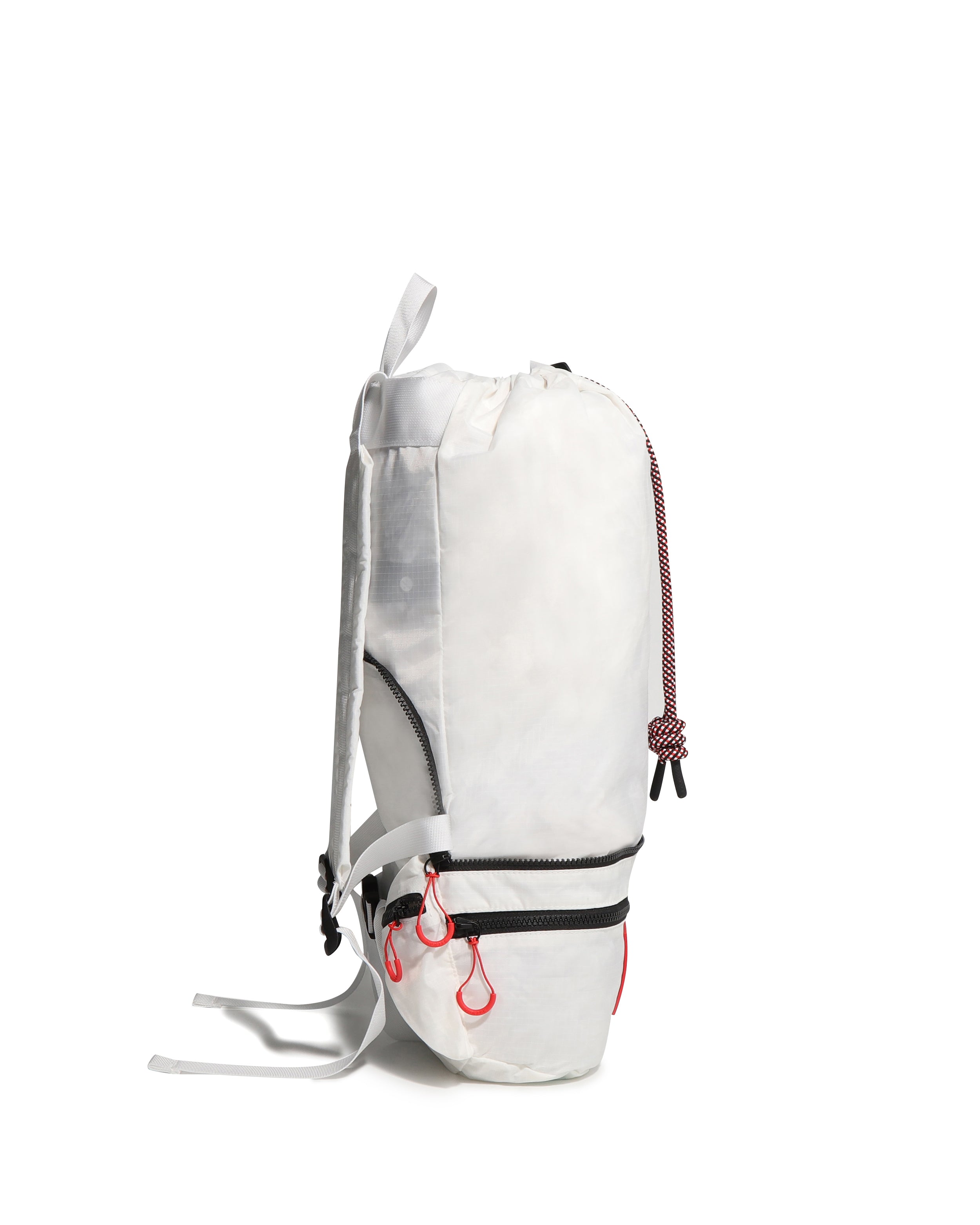 Travel Ripstop Recycled Nylon 2Way Backpack - White/Red Box Logo