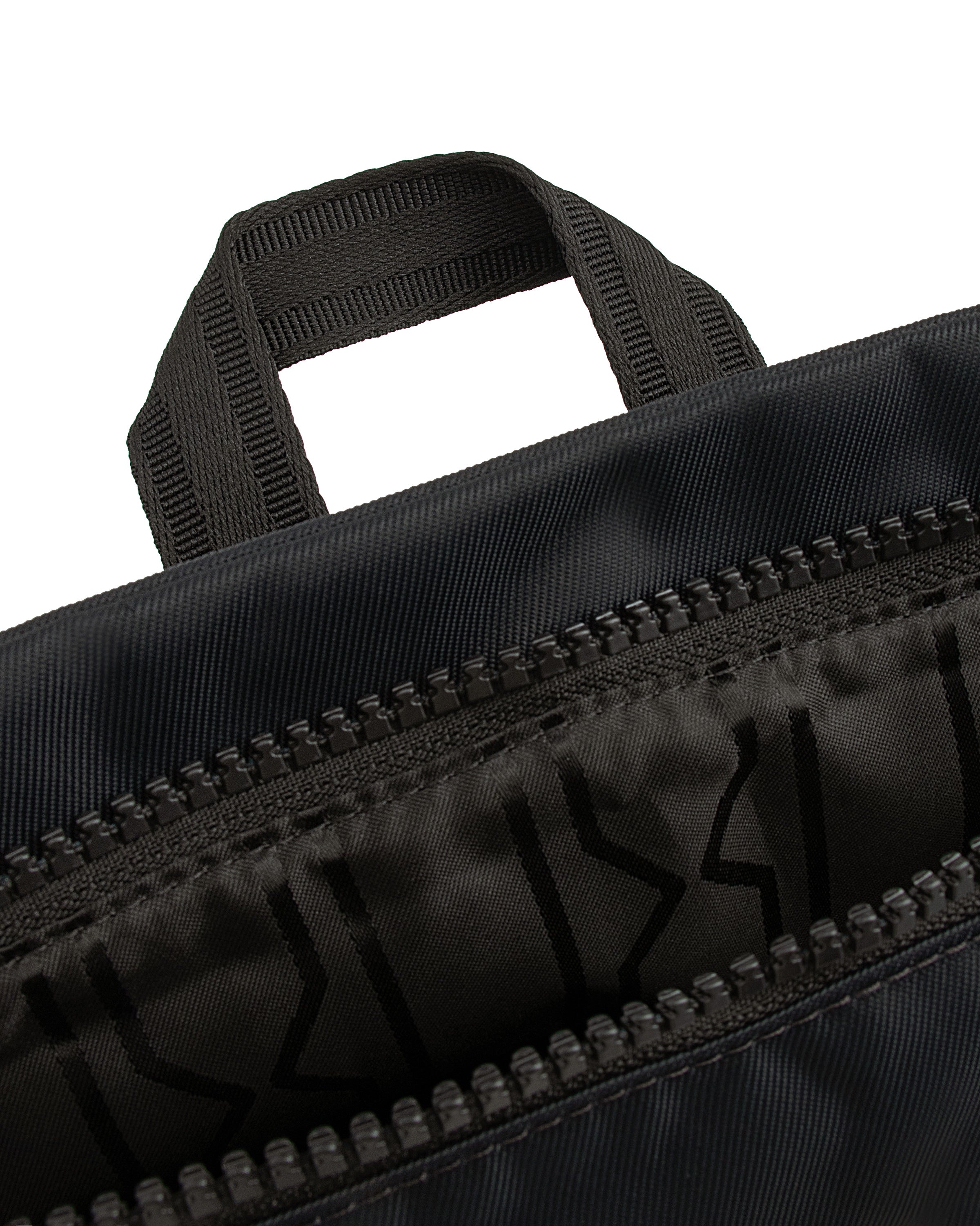 Nylon Pioneer Medium Top Clip Backpack - Black