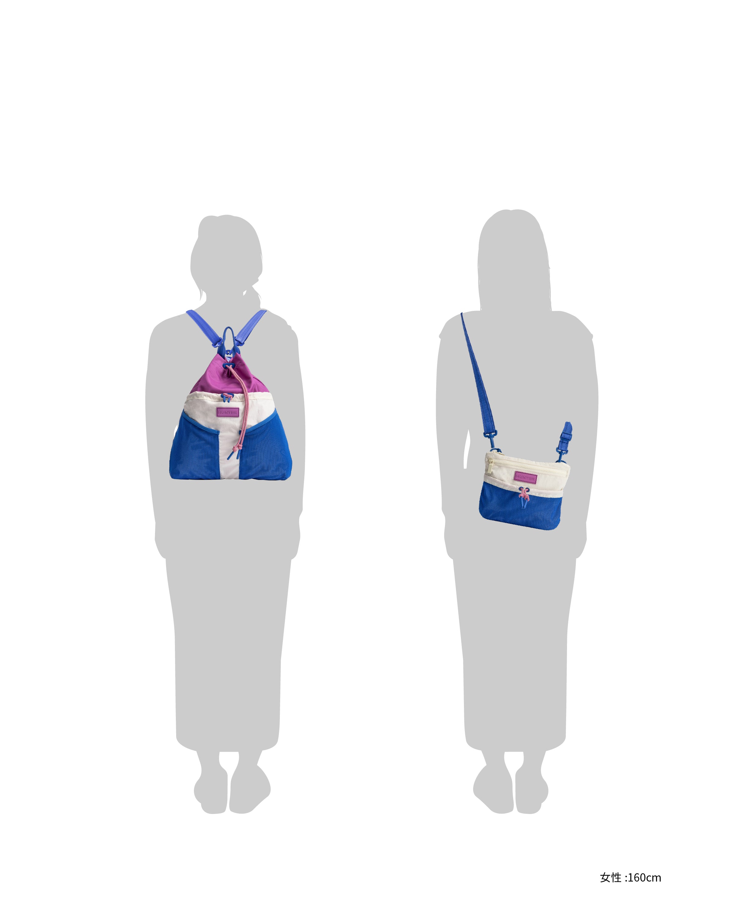 トラベル マルチファンクション パッカブル バックパック - クルーズブルー / ホワイトウィロー / エナジーフューシャ