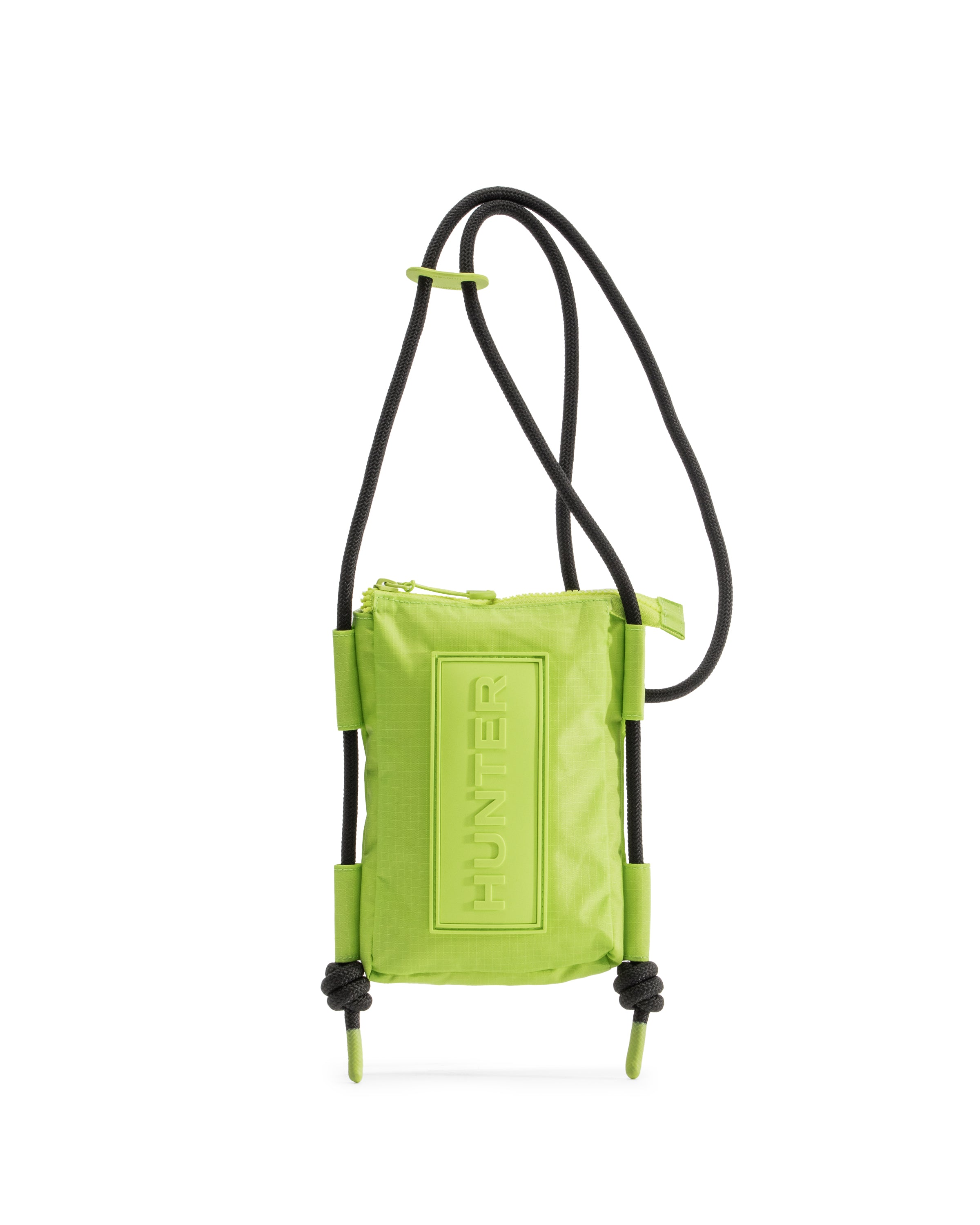 Travel Ripstop Recycled Nylon Phone Pouch - Acid Green