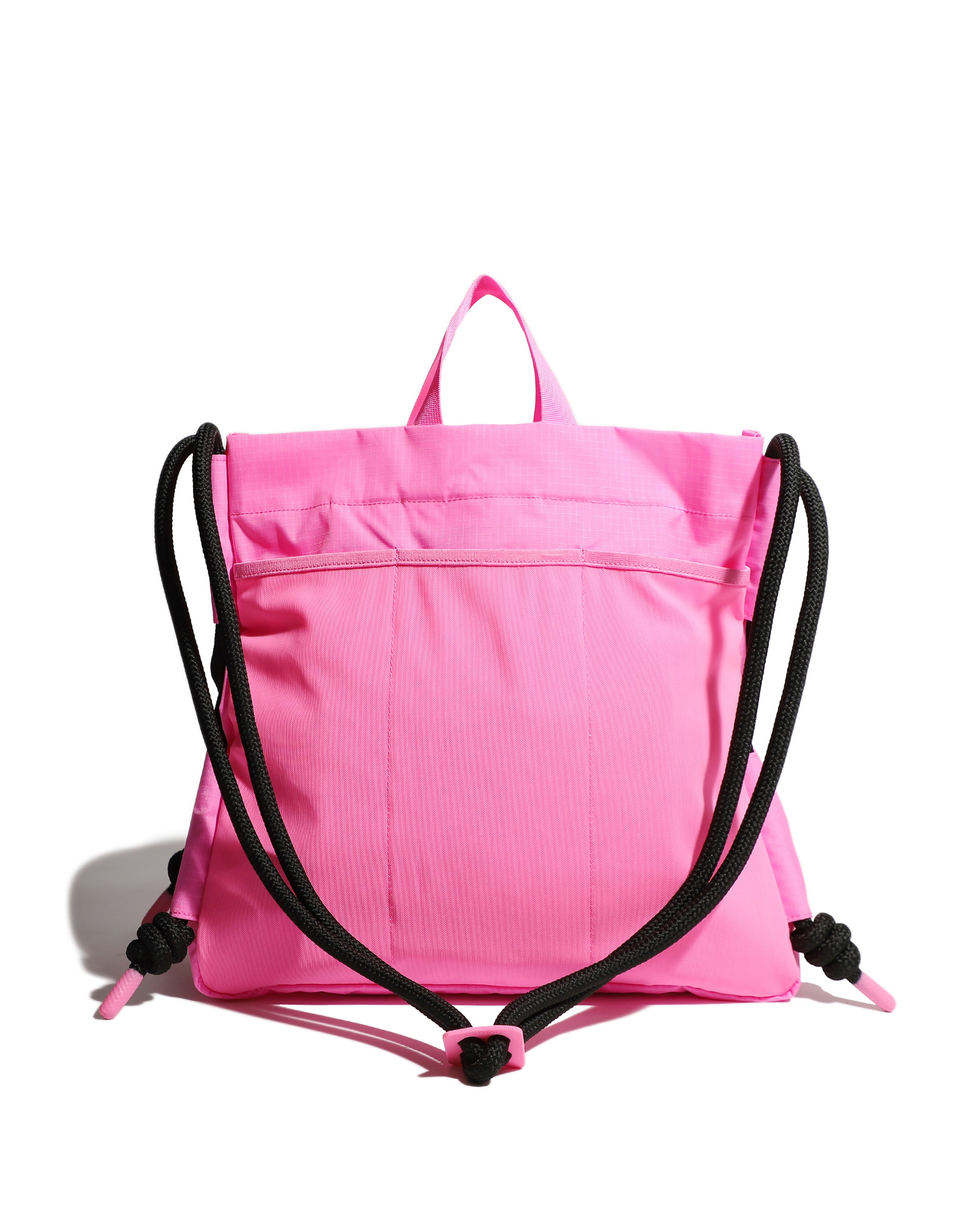 Travel Ripstop Recycled Nylon Tote Bag - Highlighter Pink