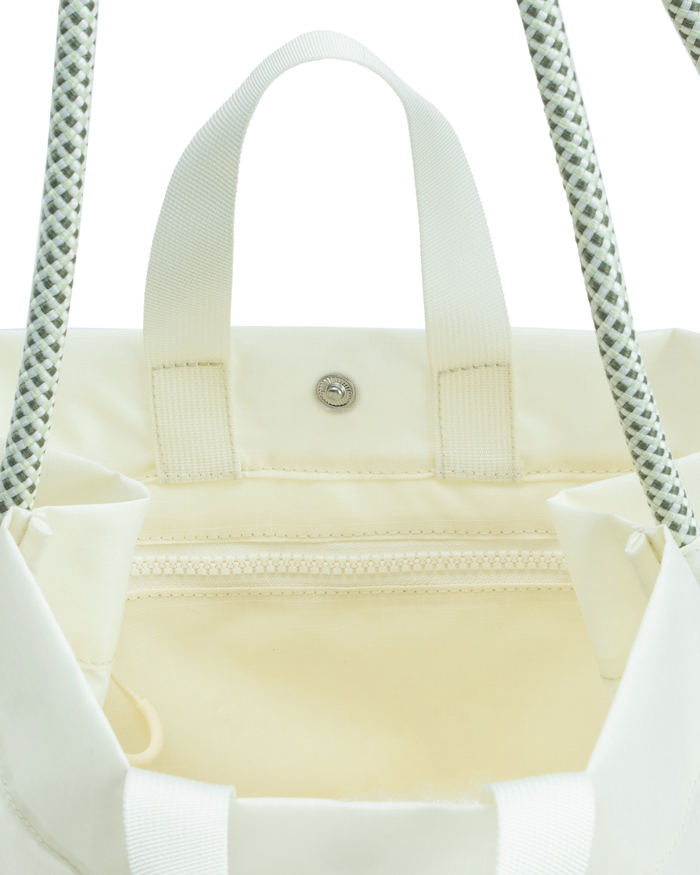 Travel Ripstop Recycled Nylon Tote Bag - Shaded White