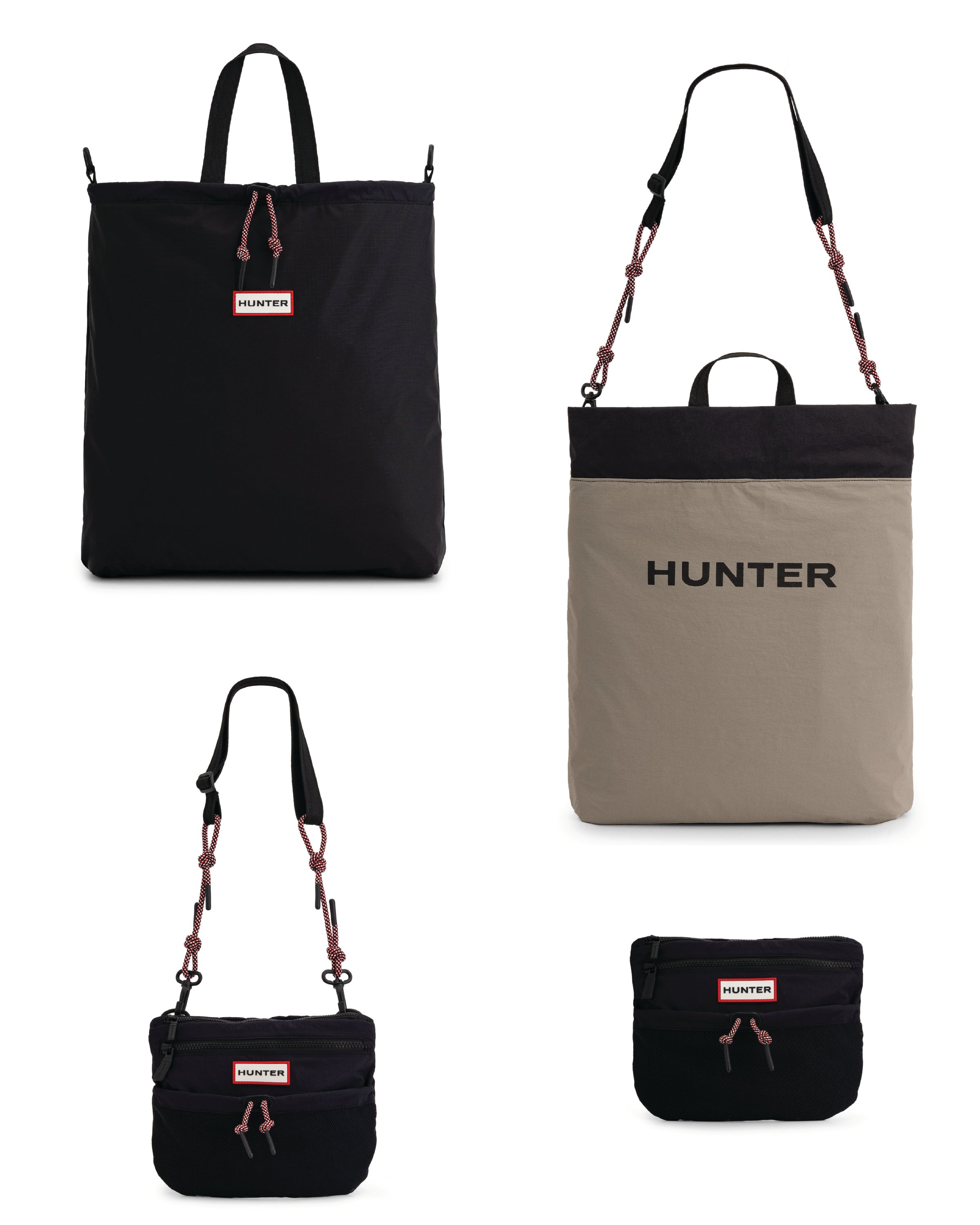 トラベル マルチファンクション パッカブル トート - ブラック / エナジークレイ