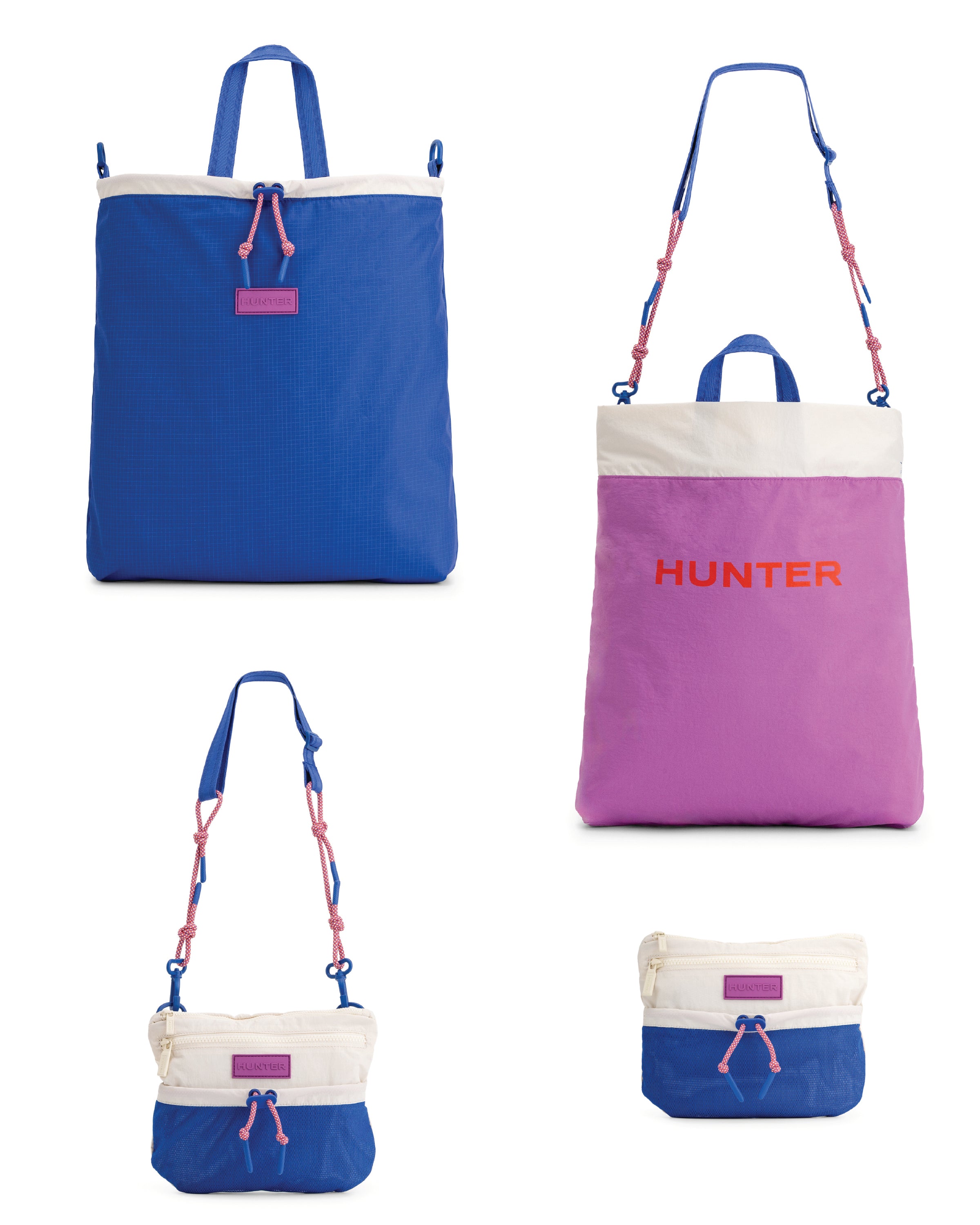 トラベル マルチファンクション パッカブル トート - クルーズブルー / ホワイトウィロー / エナジーフューシャ