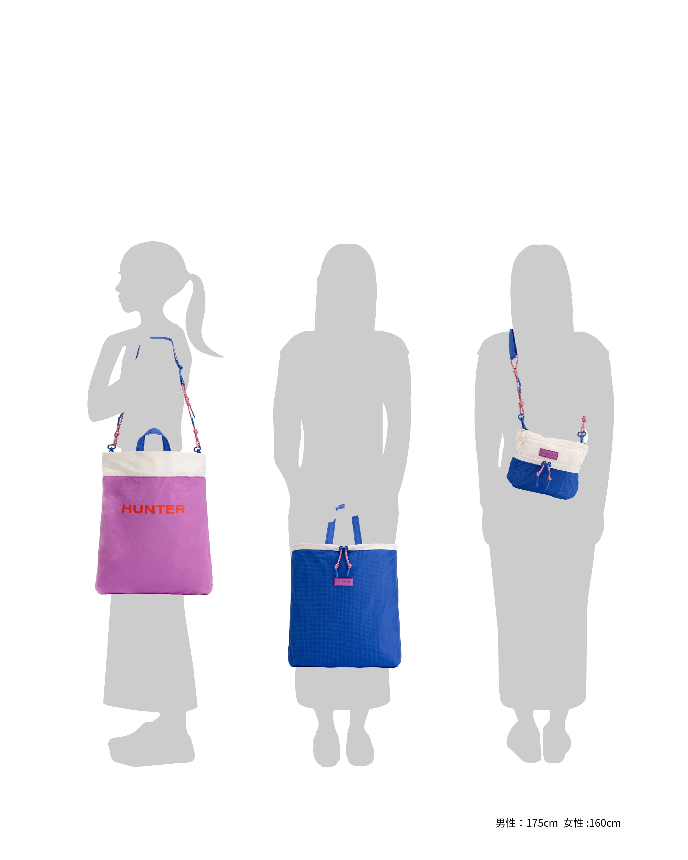 トラベル マルチファンクション パッカブル トート - クルーズブルー / ホワイトウィロー / エナジーフューシャ