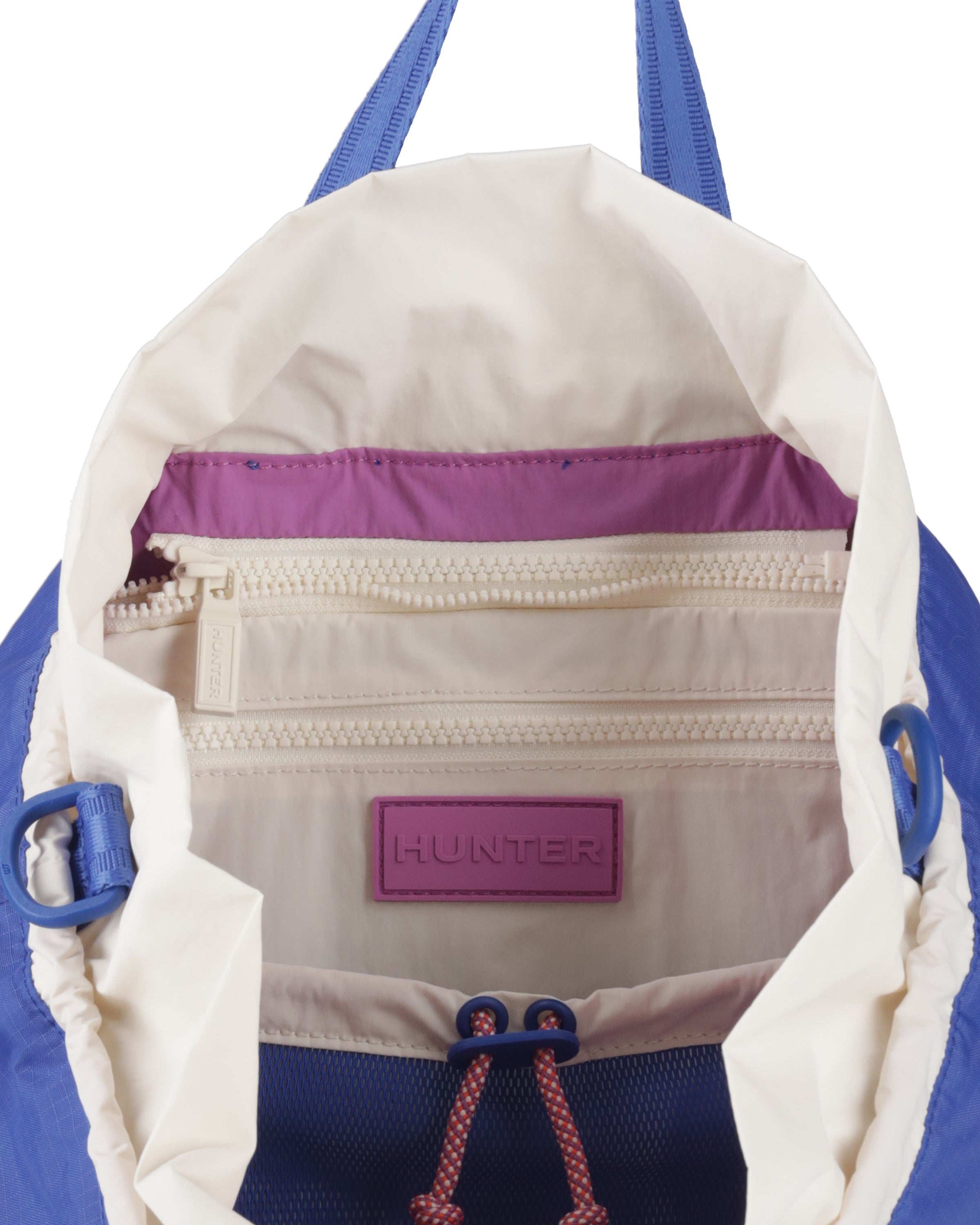 トラベル マルチファンクション パッカブル トート - クルーズブルー / ホワイトウィロー / エナジーフューシャ