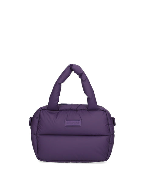 イントレピッド エクストラ パフド ミニ ボストン - リッチパープル