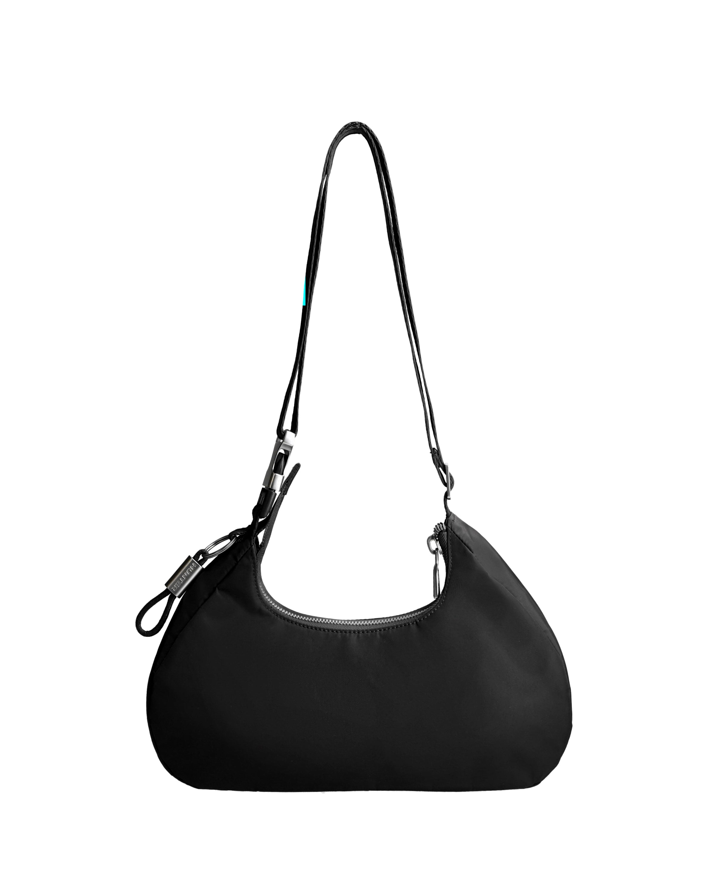 プレミアム ナイロン スピード ショルダー バッグ - ブラック