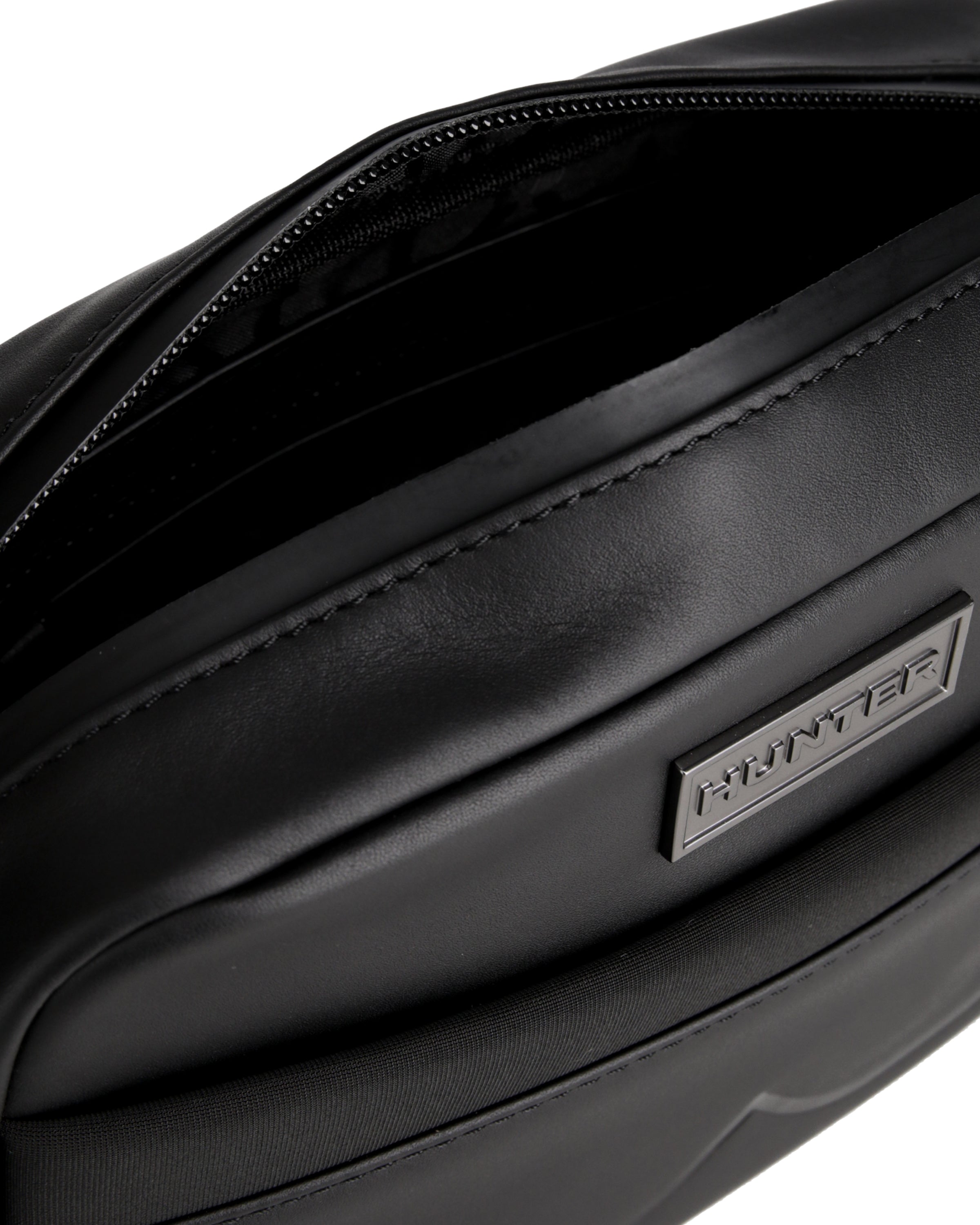 レザー ネオプレン クロスボディ - ブラック