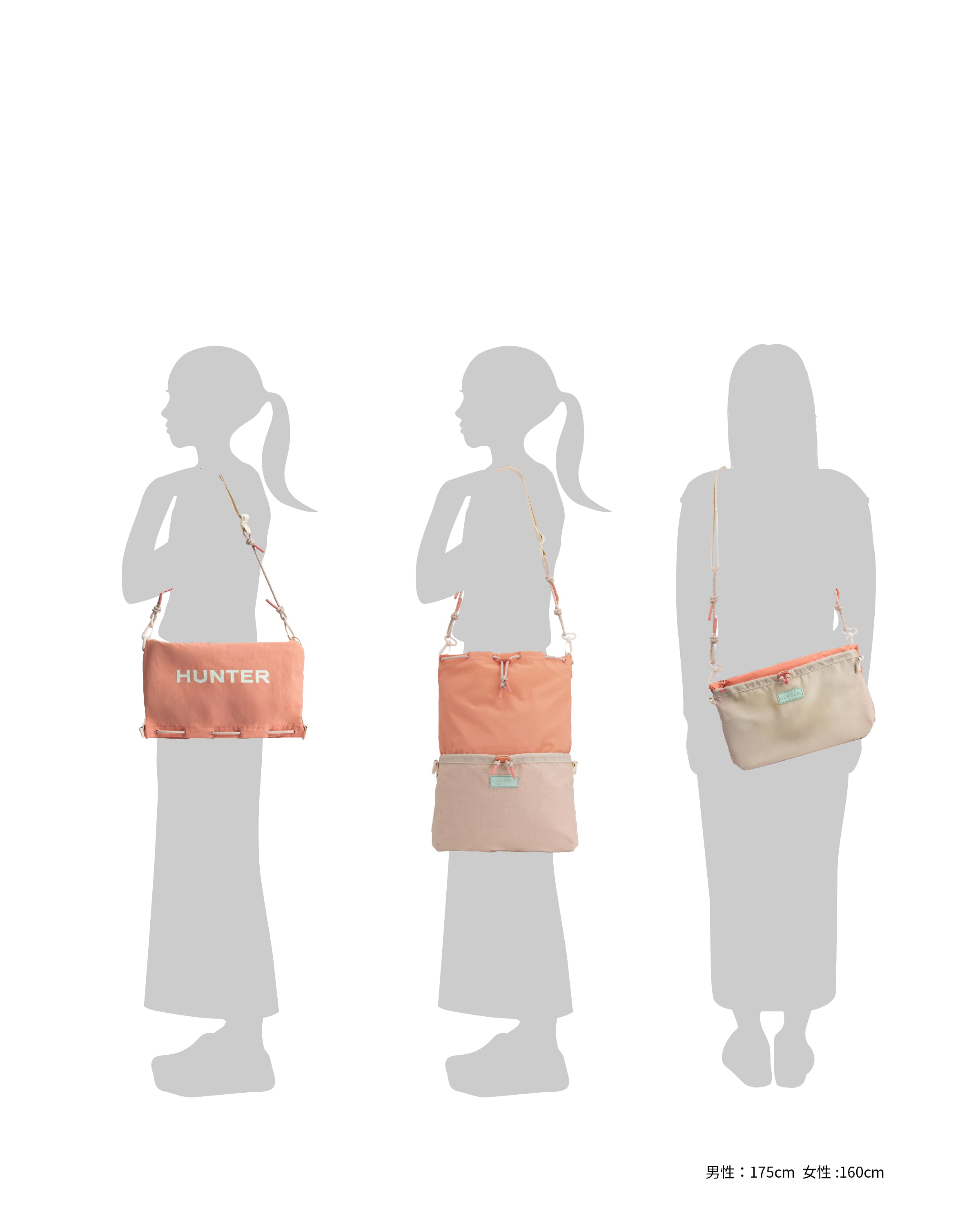 トラベル マルチファンクション サコッシュ - グロウグレープフルーツ / グロウラグーン / ホワイトウィロー