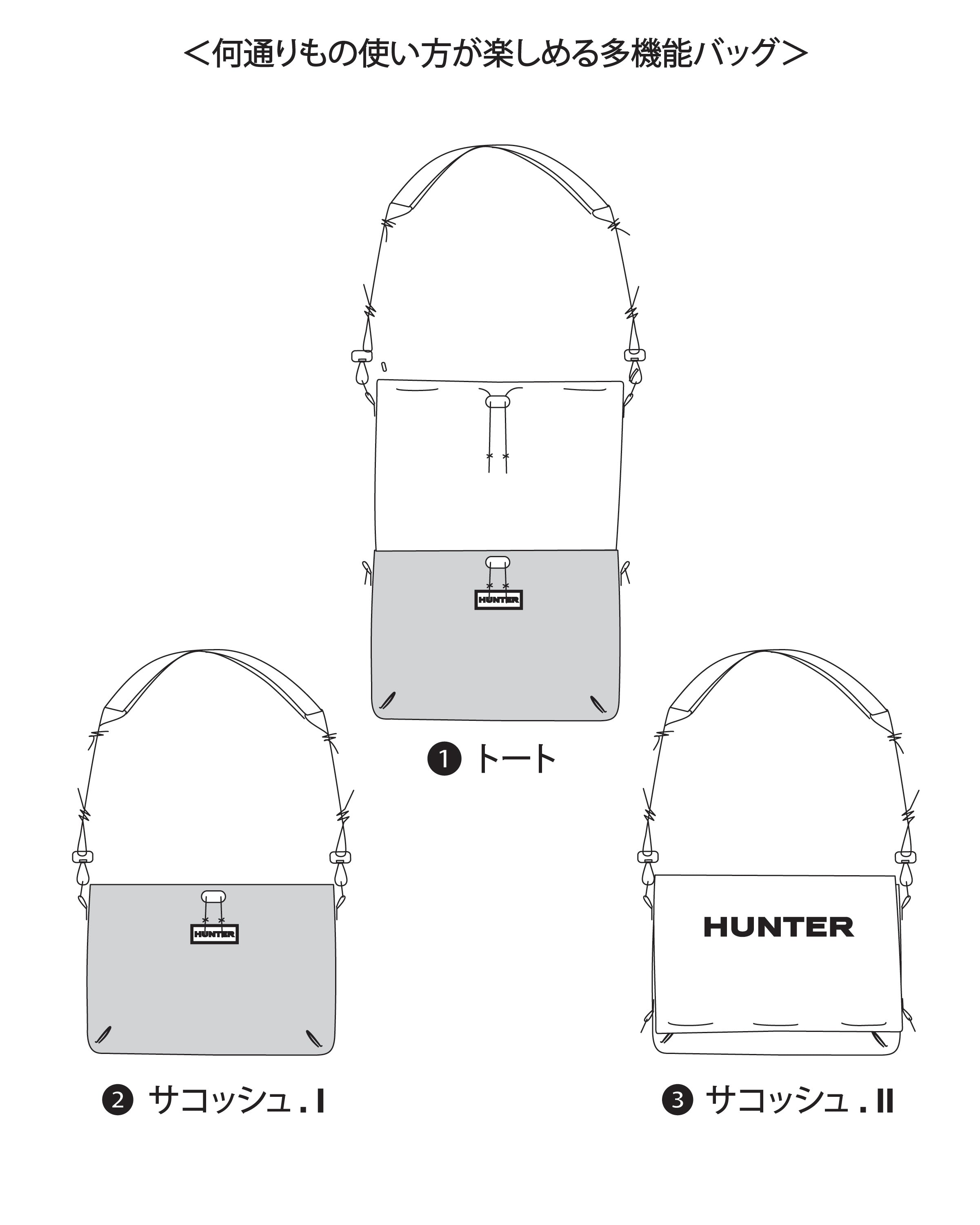 トラベル マルチファンクション サコッシュ - ブラック / レッドボックスロゴ