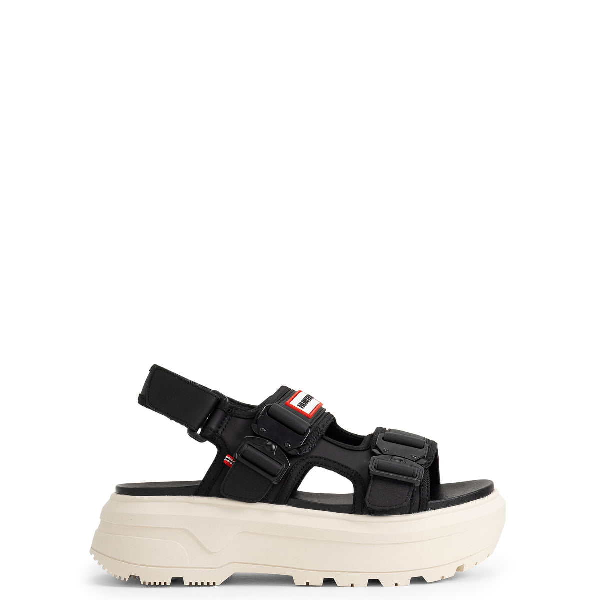 ユニセックス シティ リベル ネオ レザー バックル サンダル