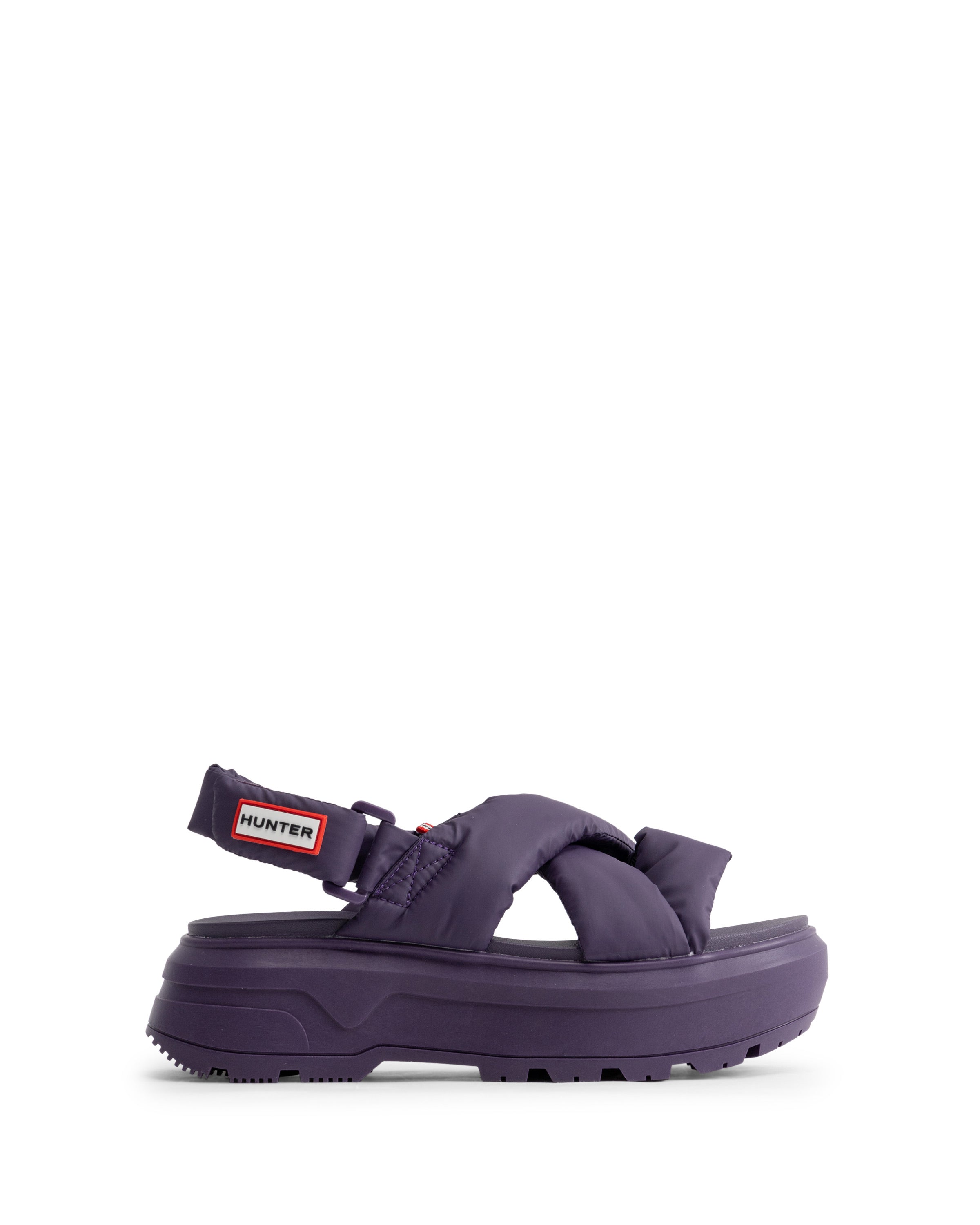 ハンター HUNTER ユニセックス シティ リベル パフド クロスオーバー サンダル リッチパープル UFD3116NYL-RIP シューズ ユニセックス シティ リベル パフド クロスオーバー サンダル - リッチ