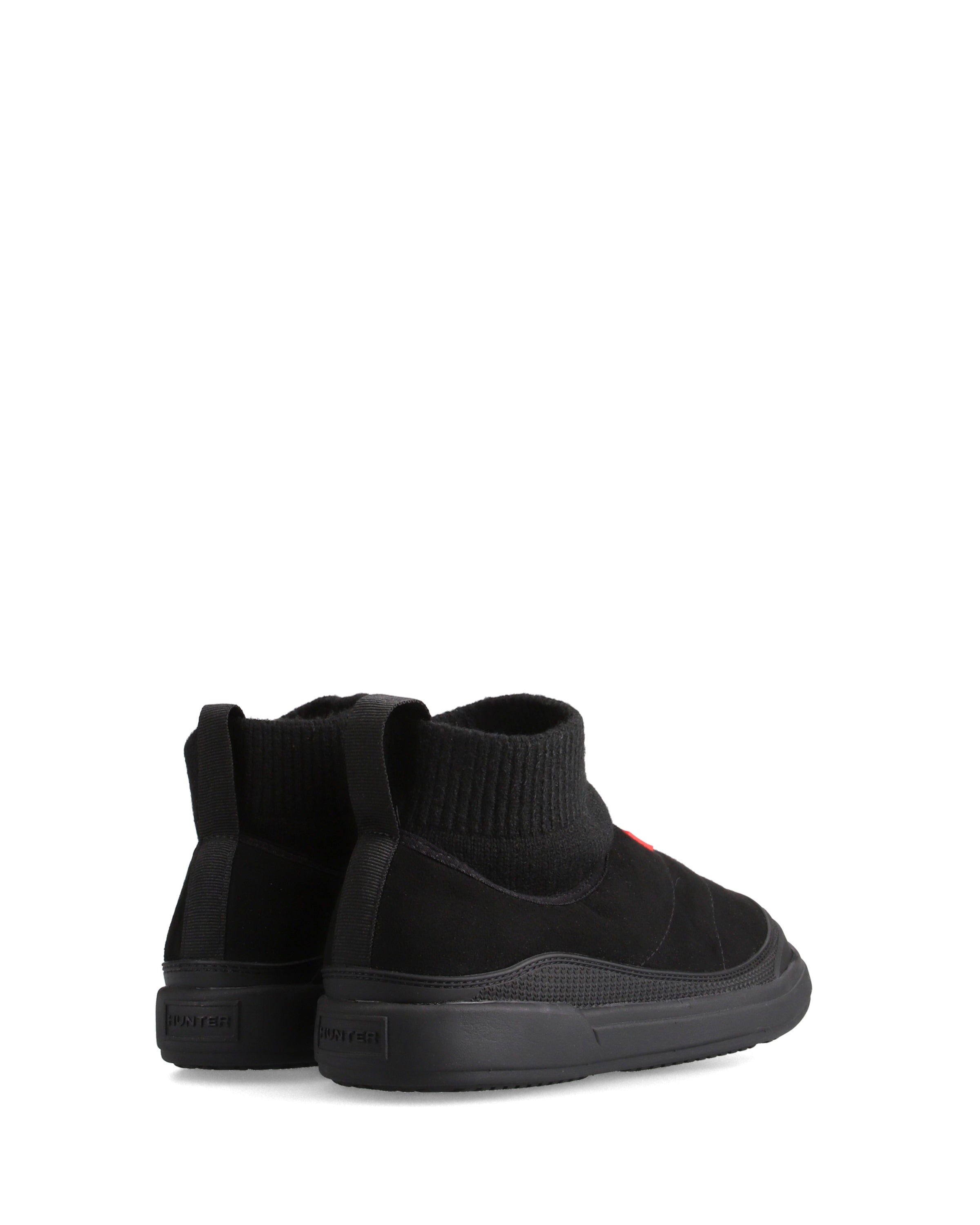 ユニセックス イン/アウト ビーガン スエード ニッテッド カフ ブーツ