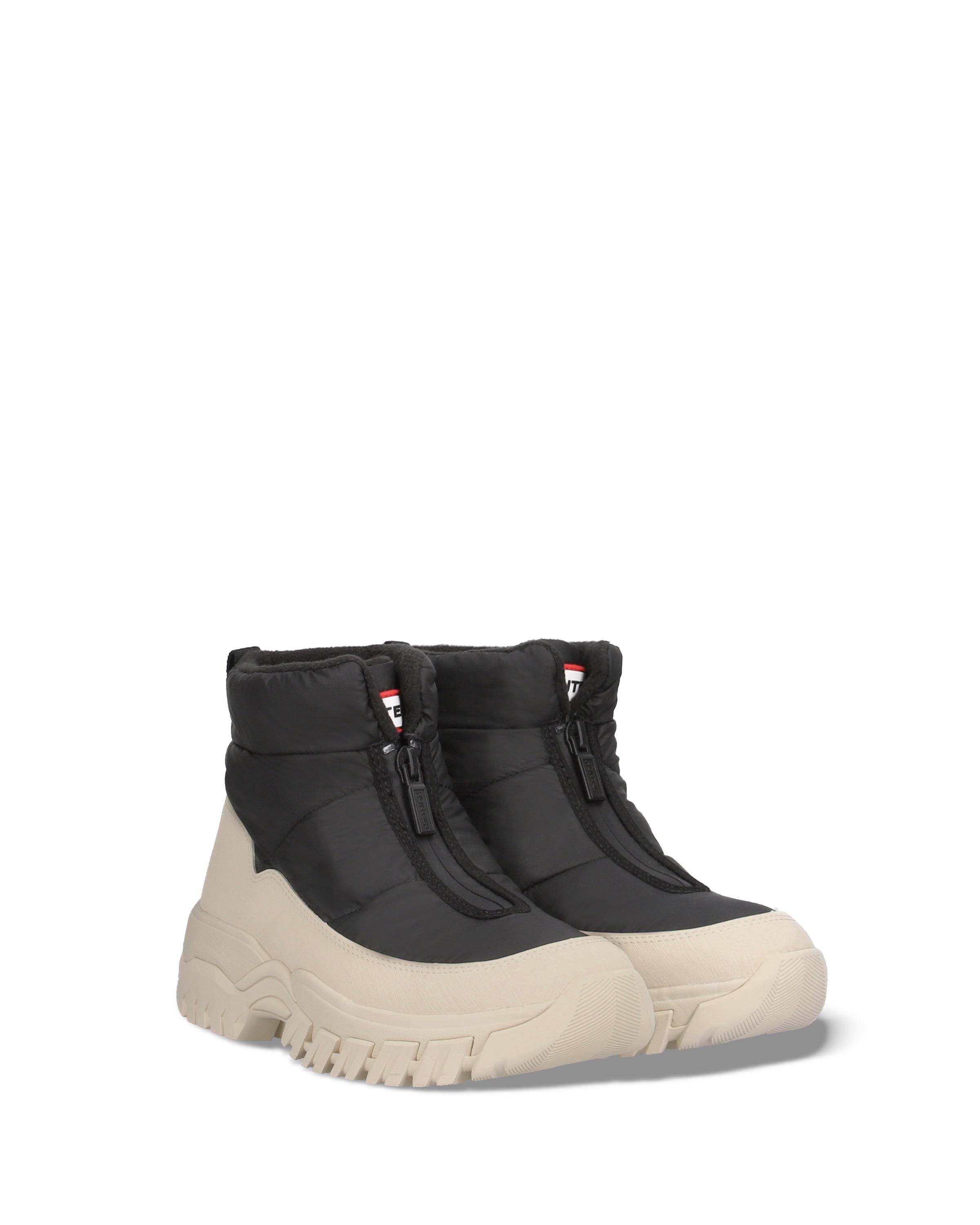 ユニセックス イントレピッド ワンダラー アンクル ジップ スノー ブーツ - ブラック/ キャンバスクリーム