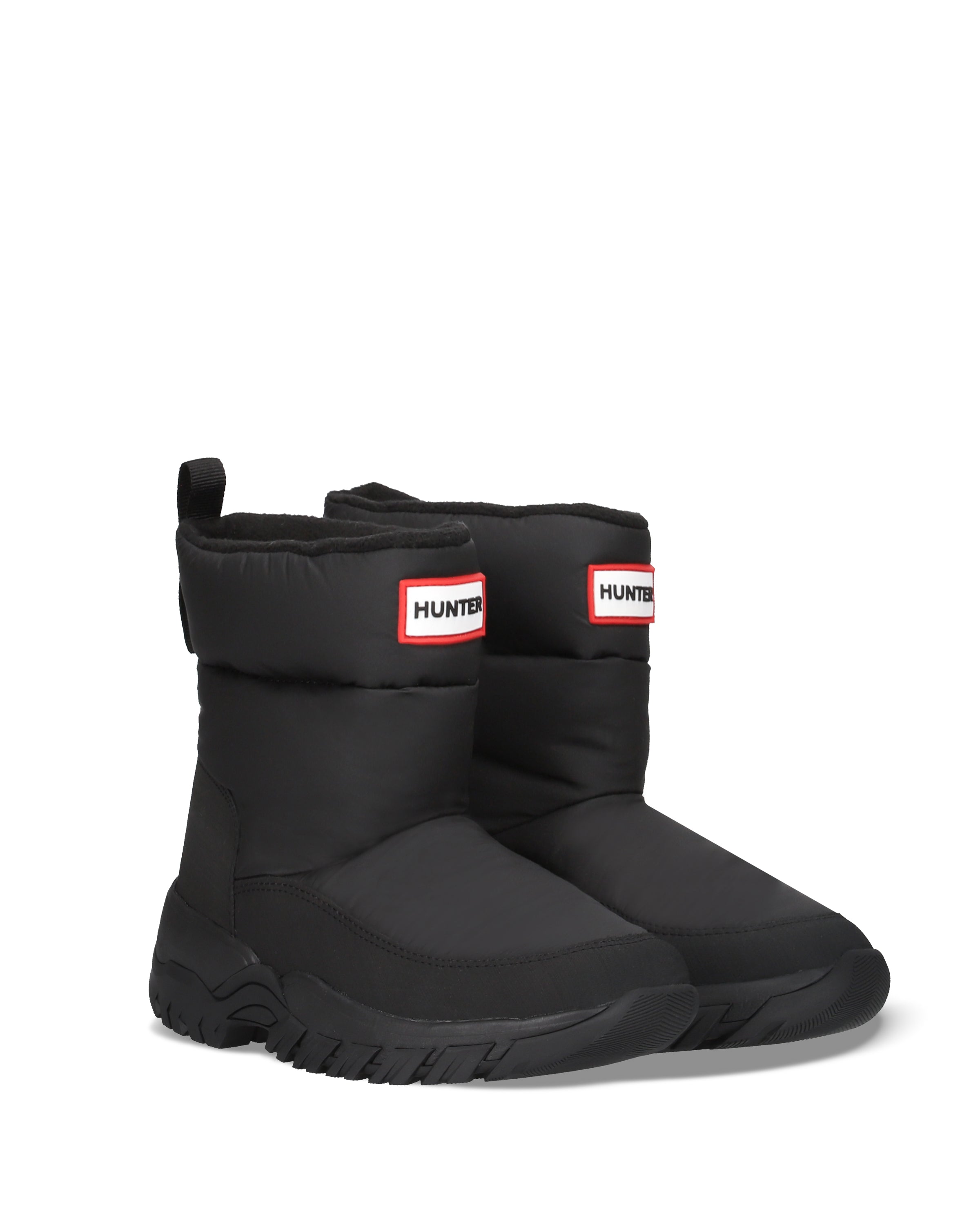 新品元箱付 ハンター スノーブーツ HUNTER UK6 25cm ブラック HUNTER／ハンター】ワンダラービーガン シアリングショート