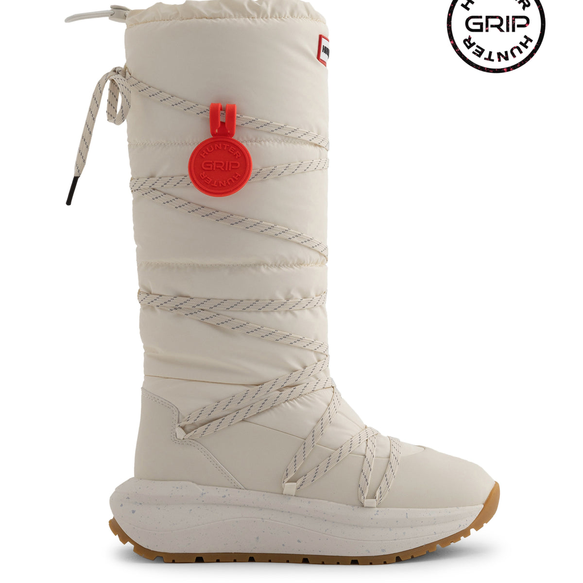 ユニセックス ハンター グリップ トール スノー ブーツ - ホワイト