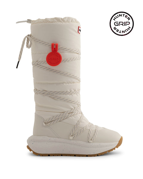 ユニセックス ハンター グリップ トール スノー ブーツ - ホワイト ユニセックス ハンター グリップ トール スノー ブーツ - ホワイト