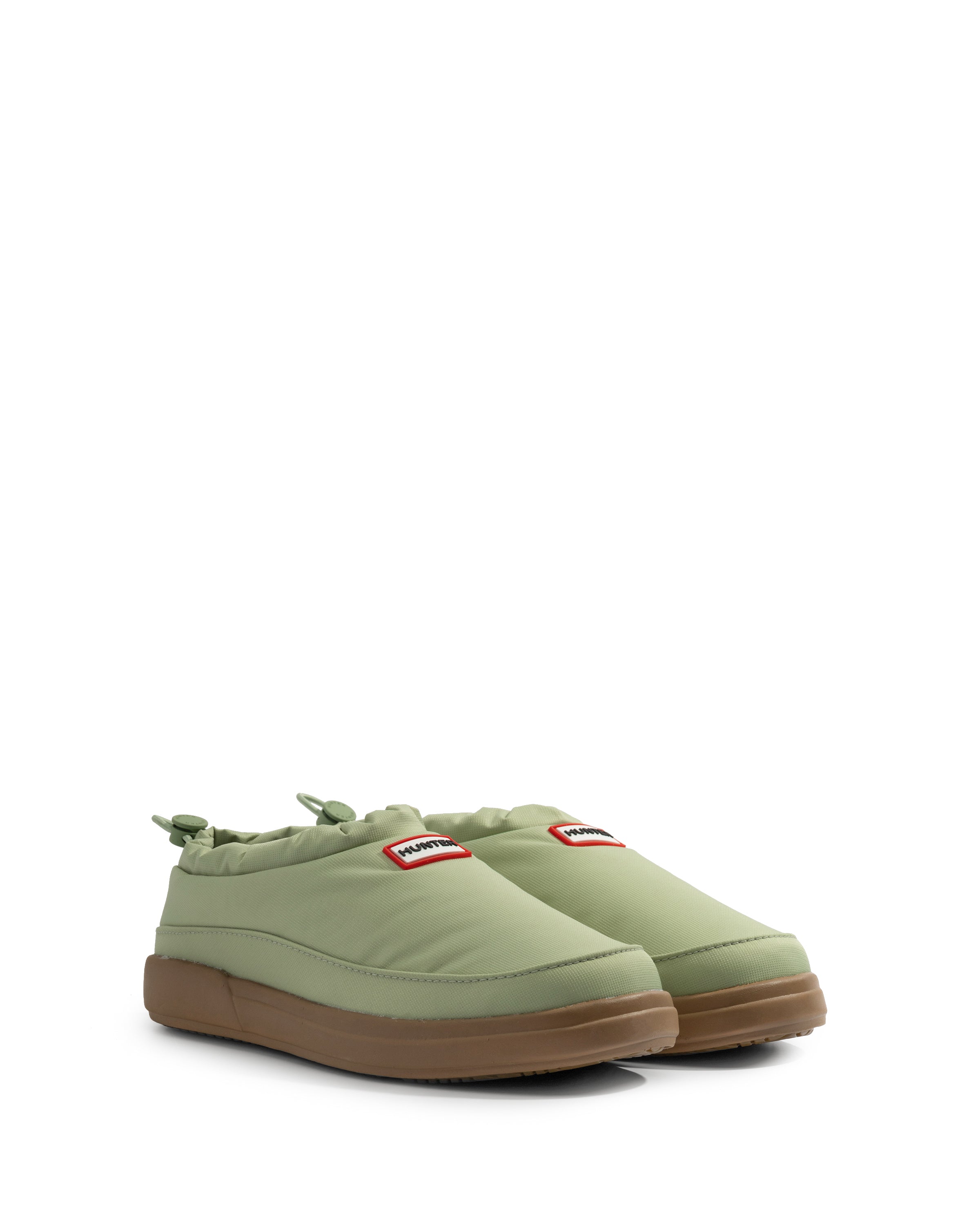 レディース イン/アウト スリップ オン スリッパ - グラムグリーン / ガム