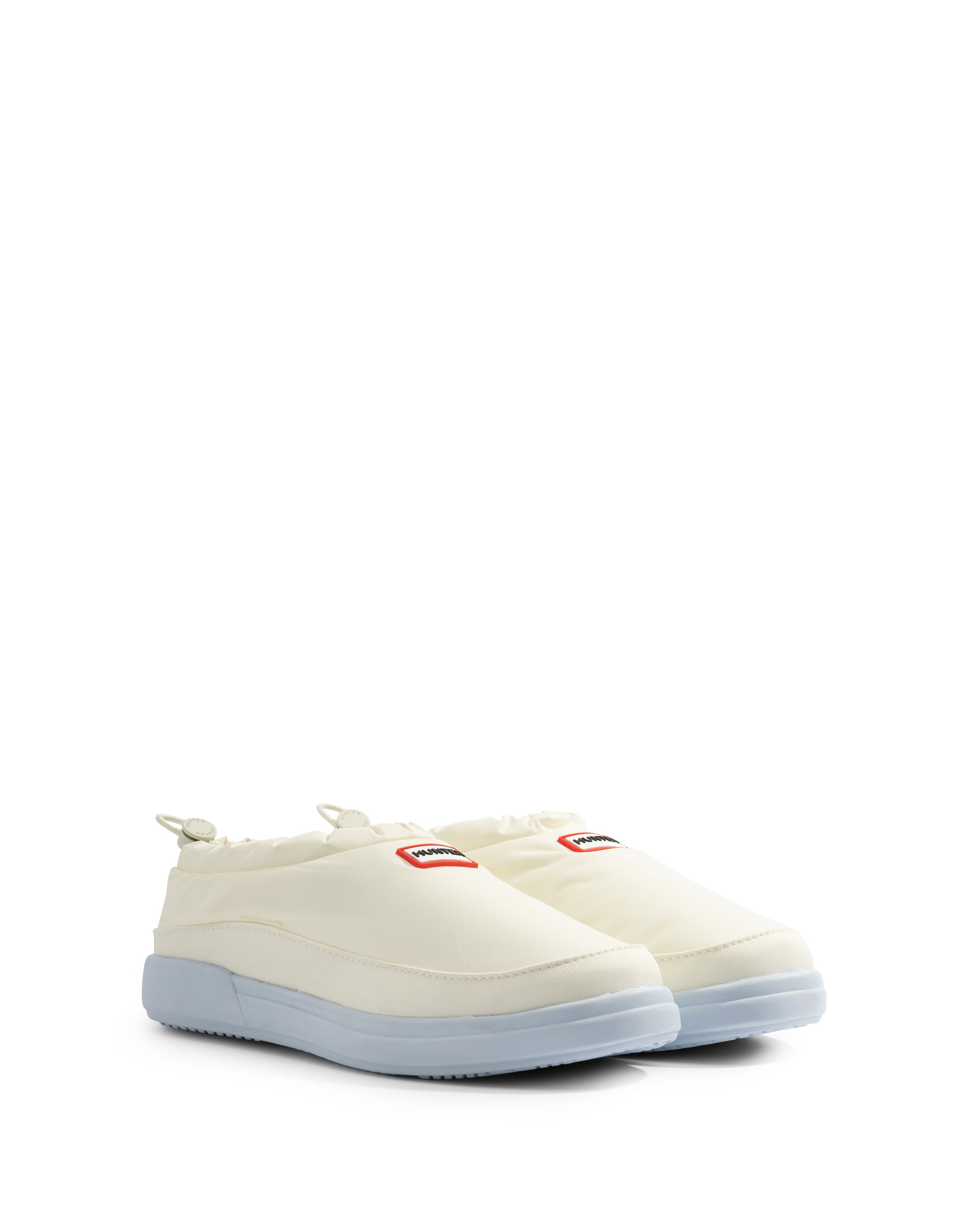 【SALE】 ハンター HUNTER WFF3100WWU（レディース）  レディース イン/アウト スリップ オン スリッパ （カラー：フェスティスカイ / シェイデッドホワイト ） サボ ラバーソール 室内履き キャンプシューズ「靴」 レディース イン/アウト スリップ オン スリッパ - フェスティスカイ