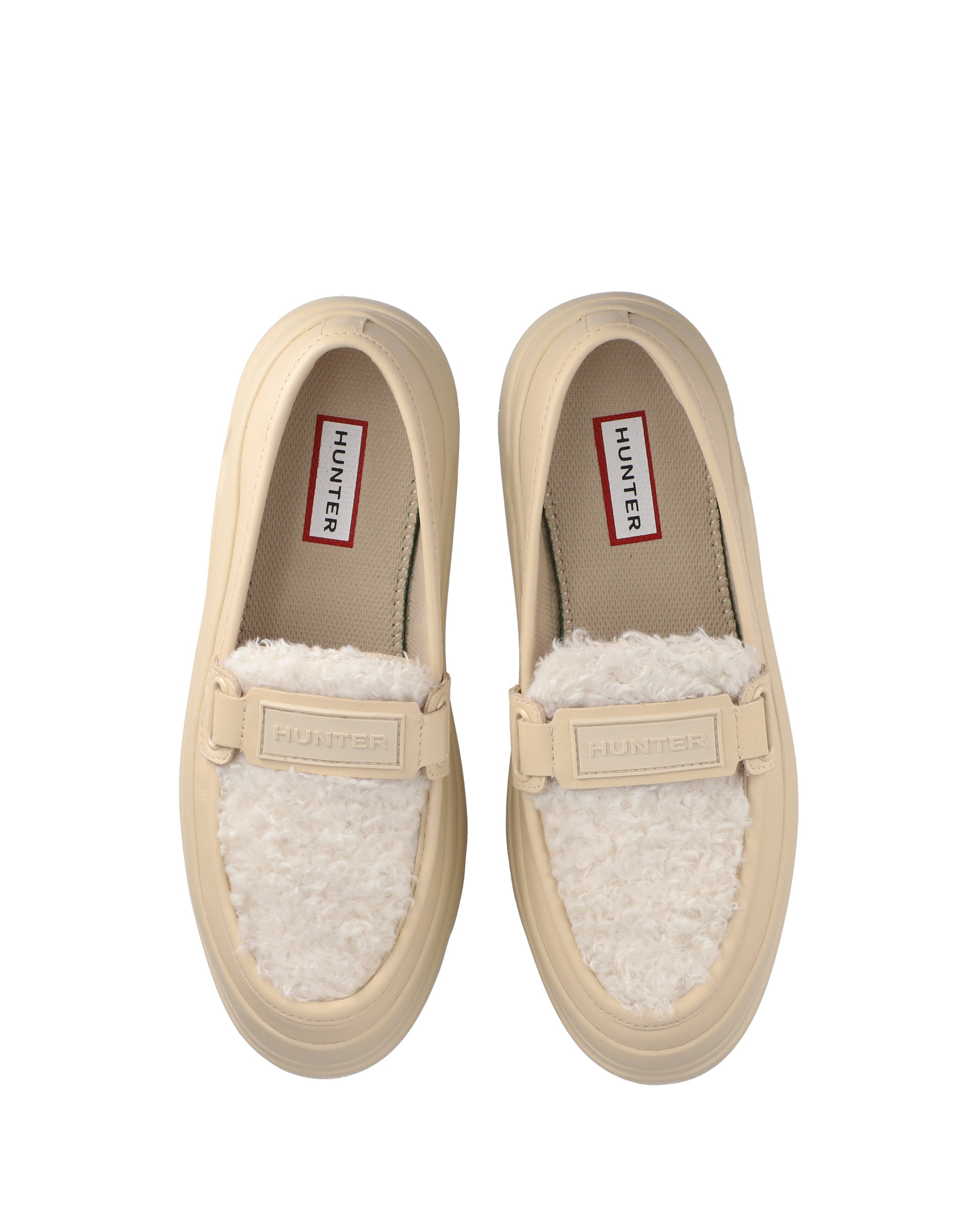 ハンター HUNTER シューズ レディース リファインド エクスプローラー ブークレ ローファー キャンバスクリーム WFF3114LEA-CCR レディース リファインド エクスプローラー ブークレ ローファー