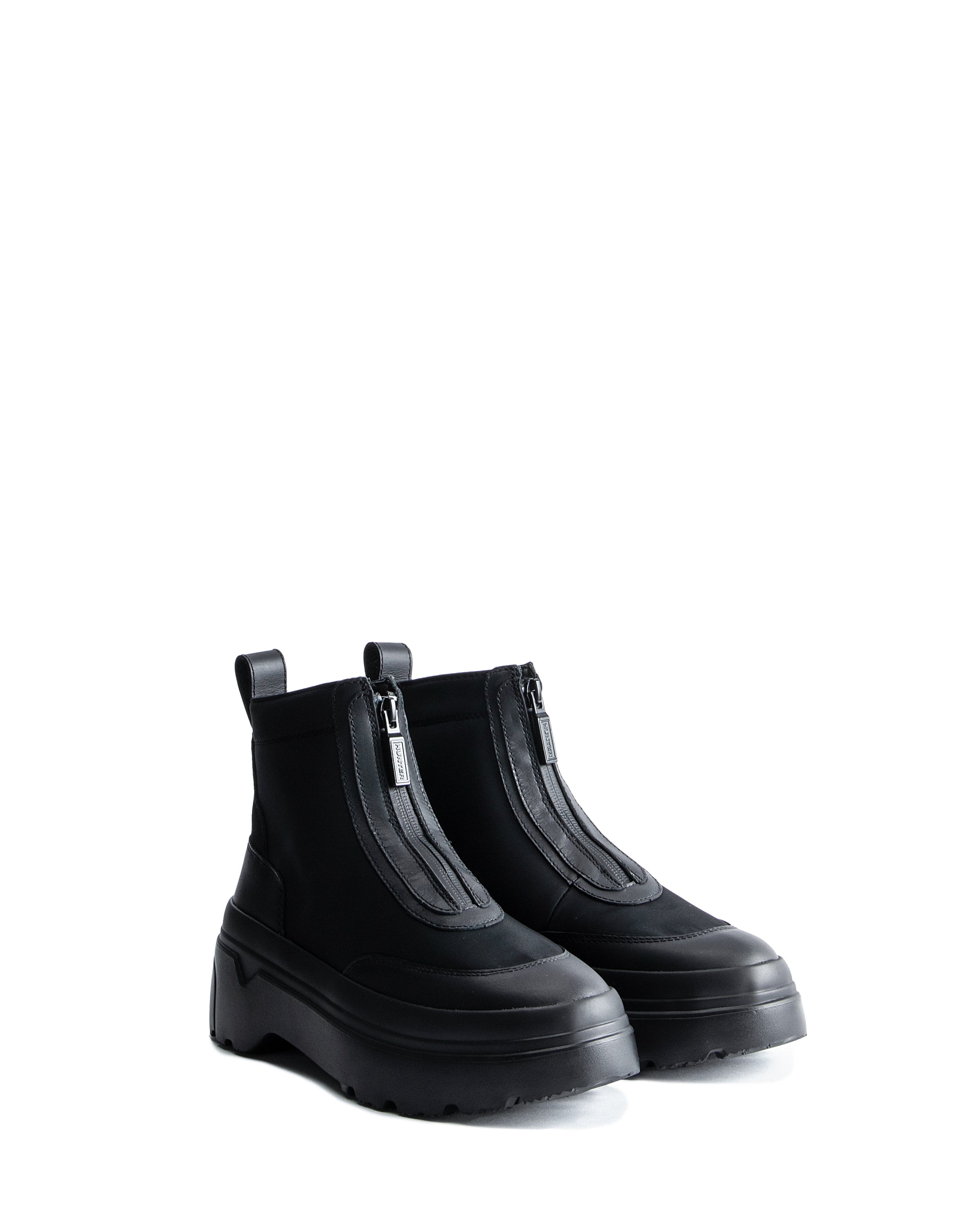 Women's Explorer Ankle Zip Flatform Boots - Black