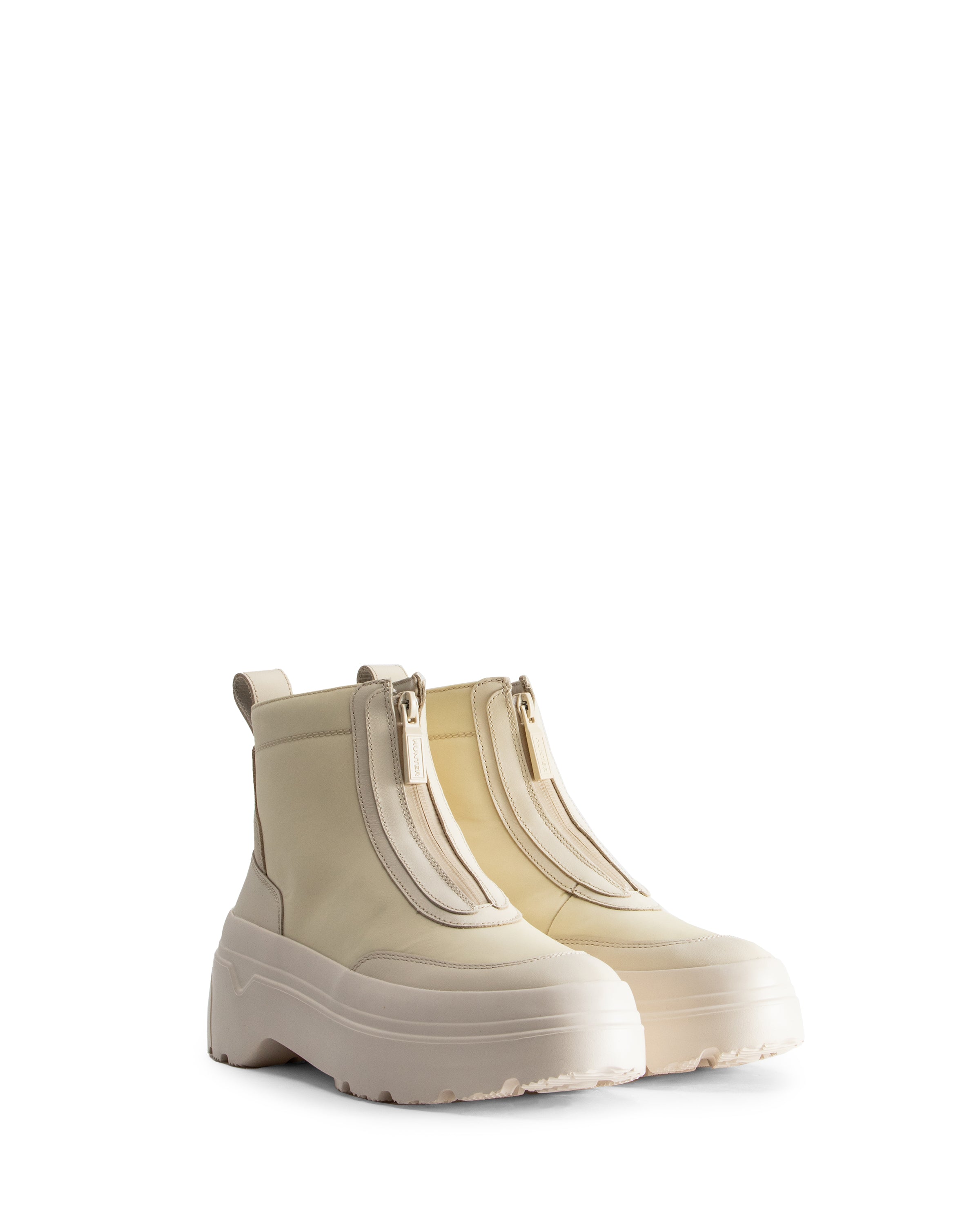 Women's Explorer Ankle Zip Flatform Boots - White Willow