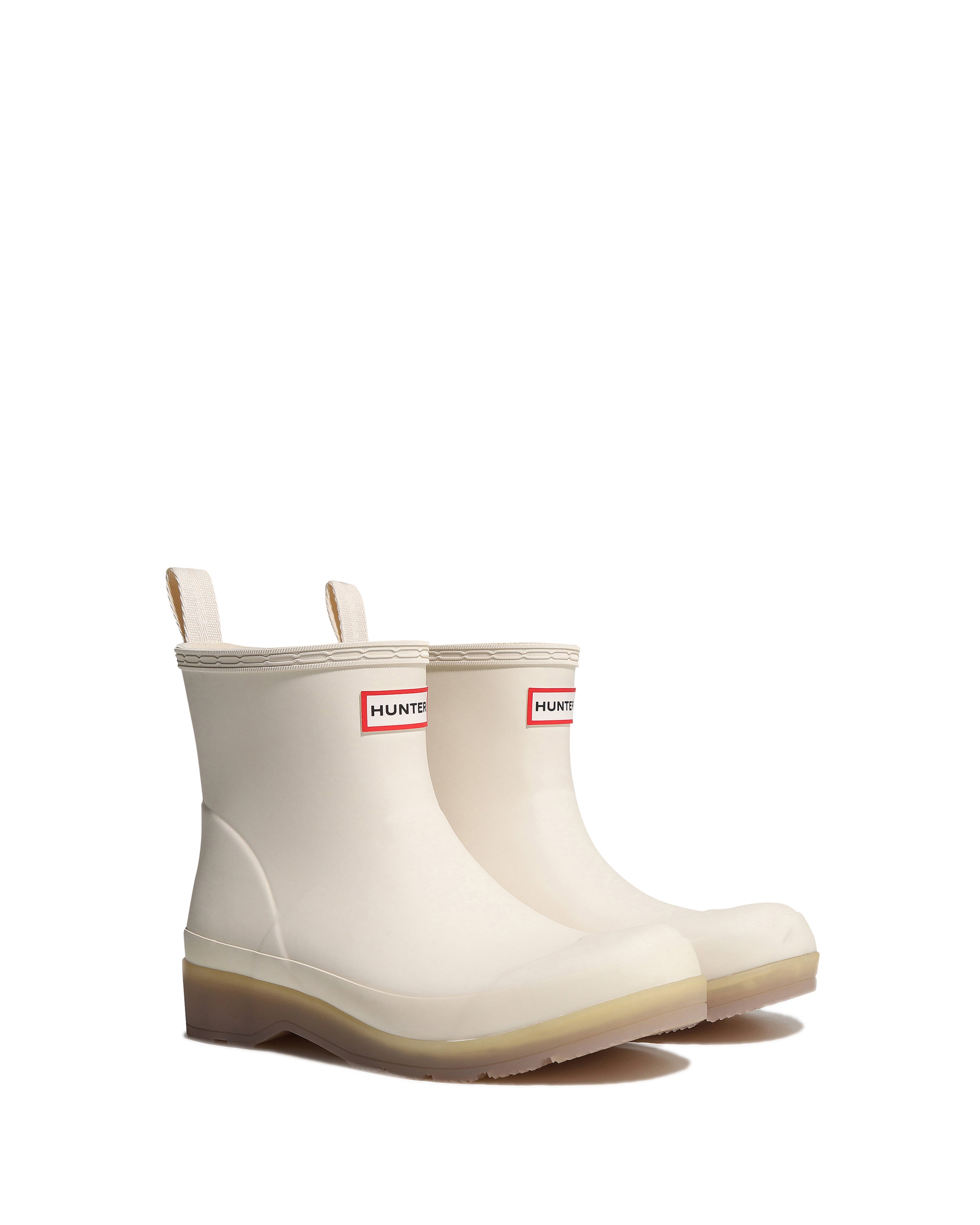 Women's Play Short Translucent Sole Boots - Shaded White