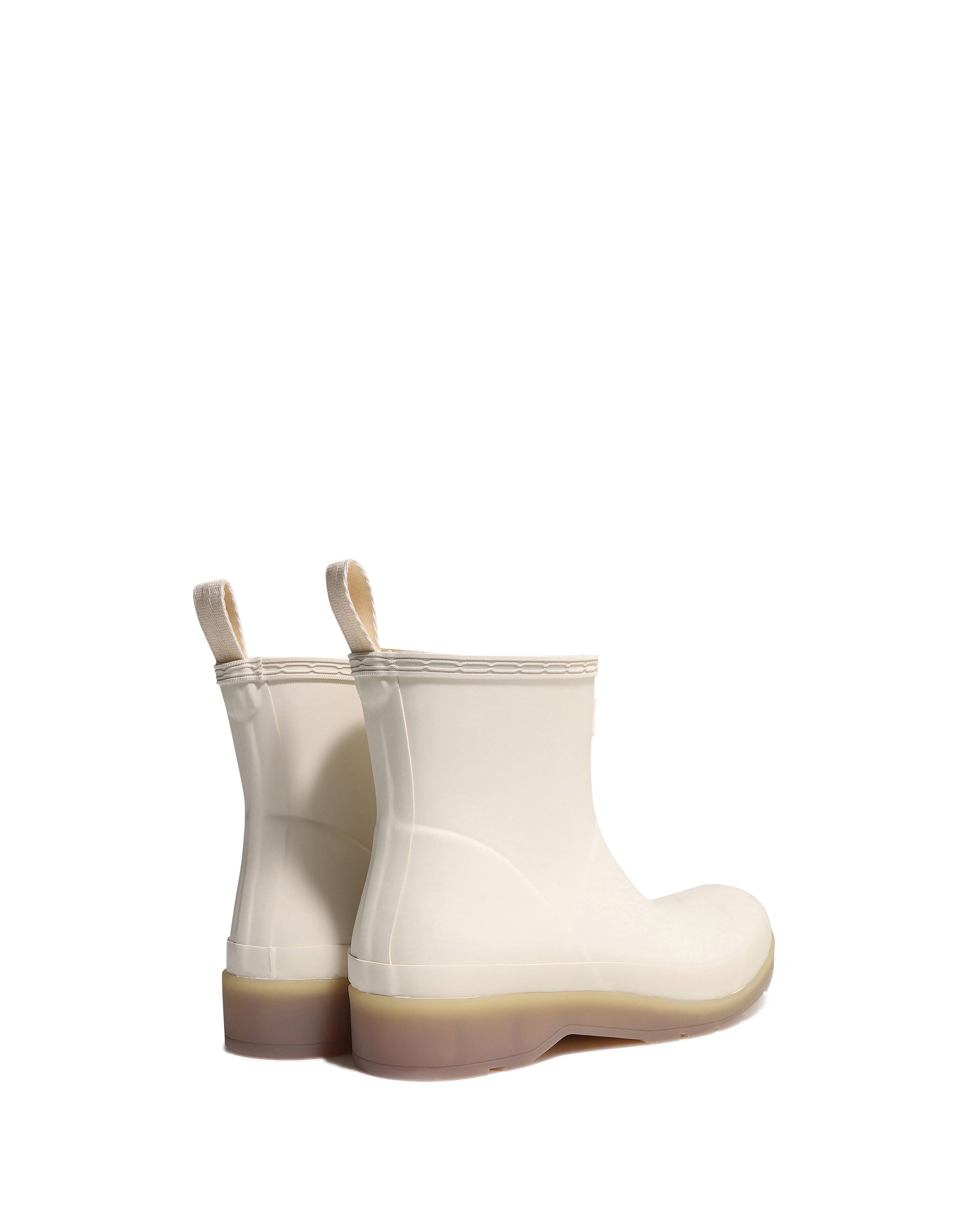 Women's Play Short Translucent Sole Boots - Shaded White