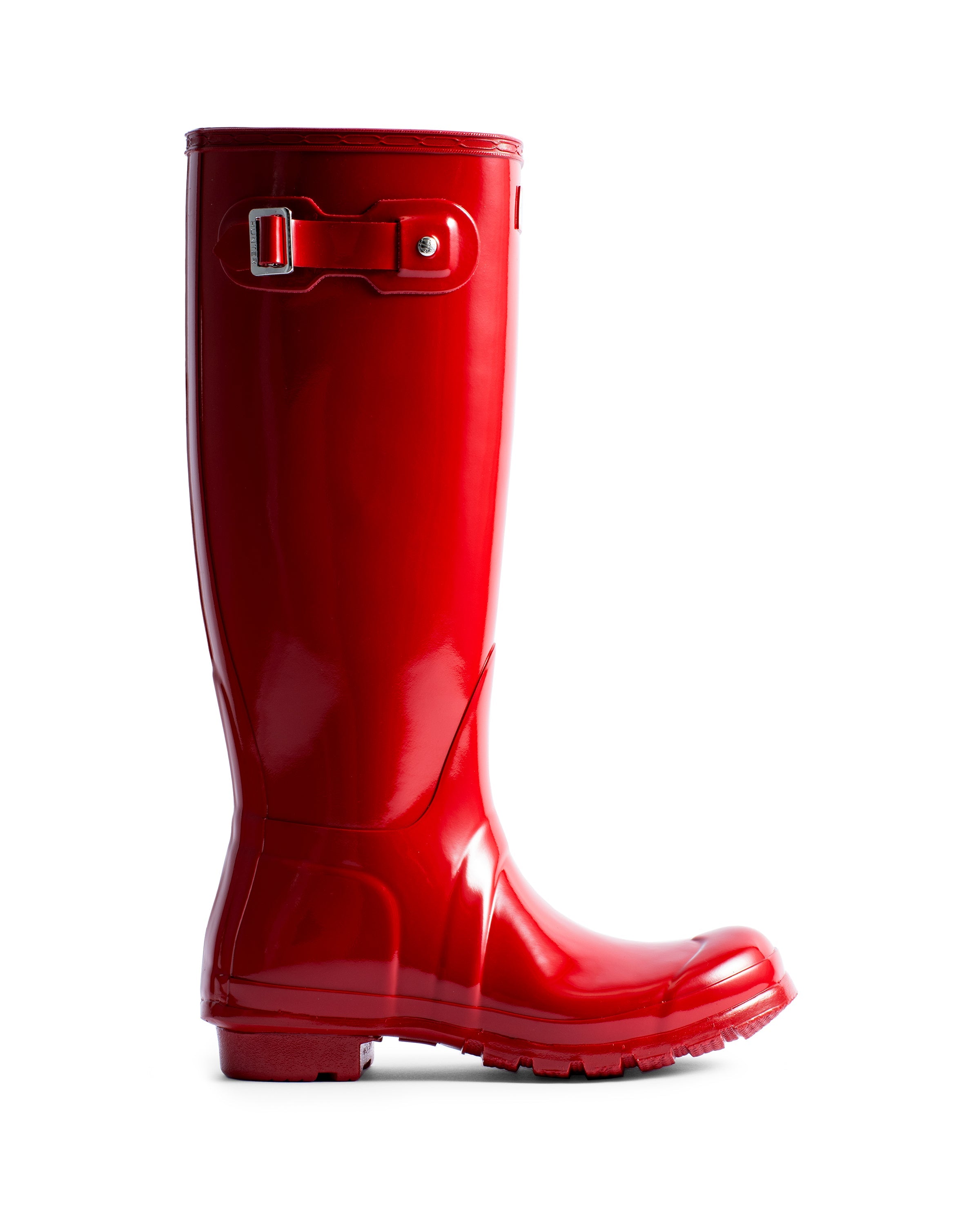 Original Tall Gloss Rain Boots - Military Red