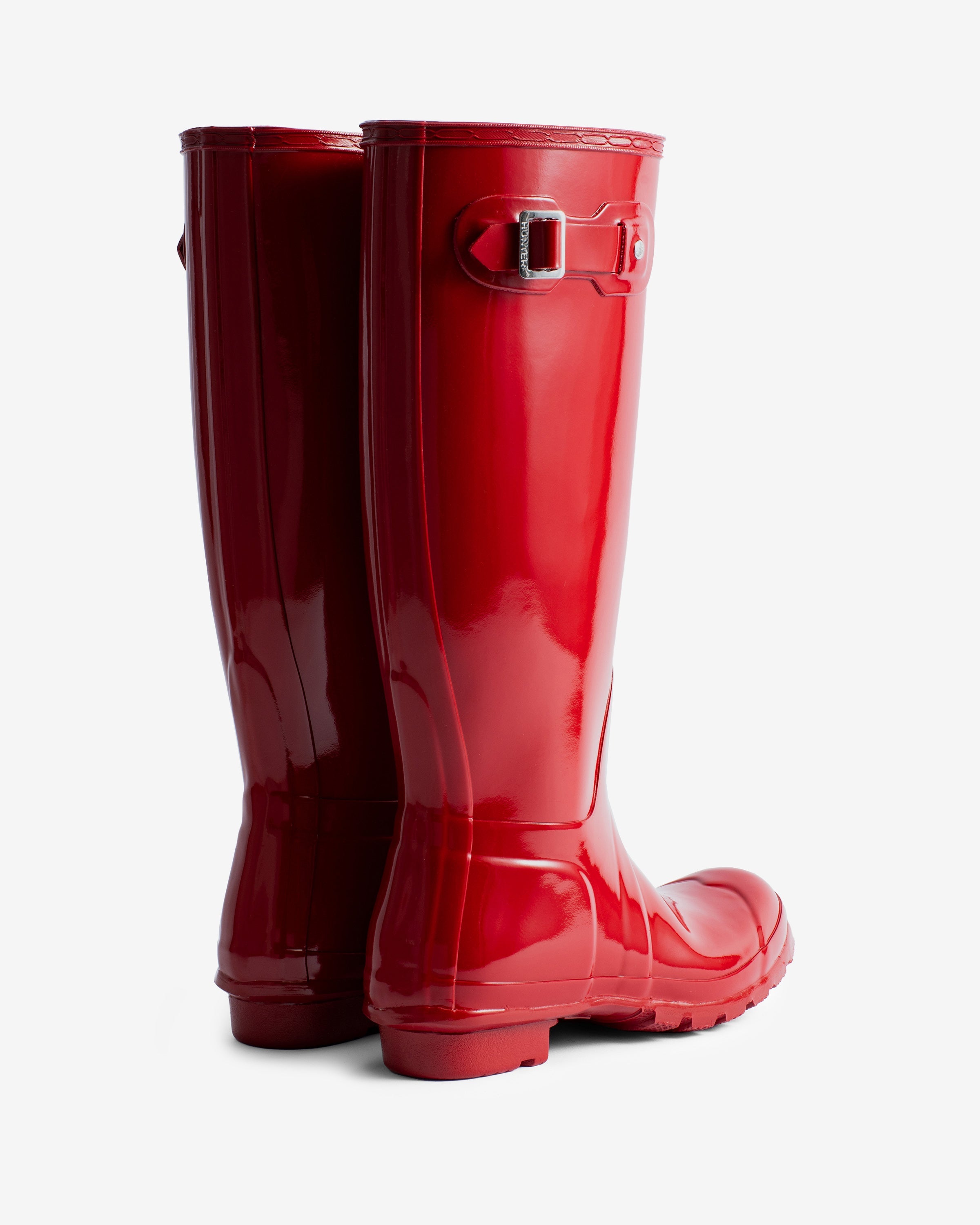 Original Tall Gloss Rain Boots - Military Red