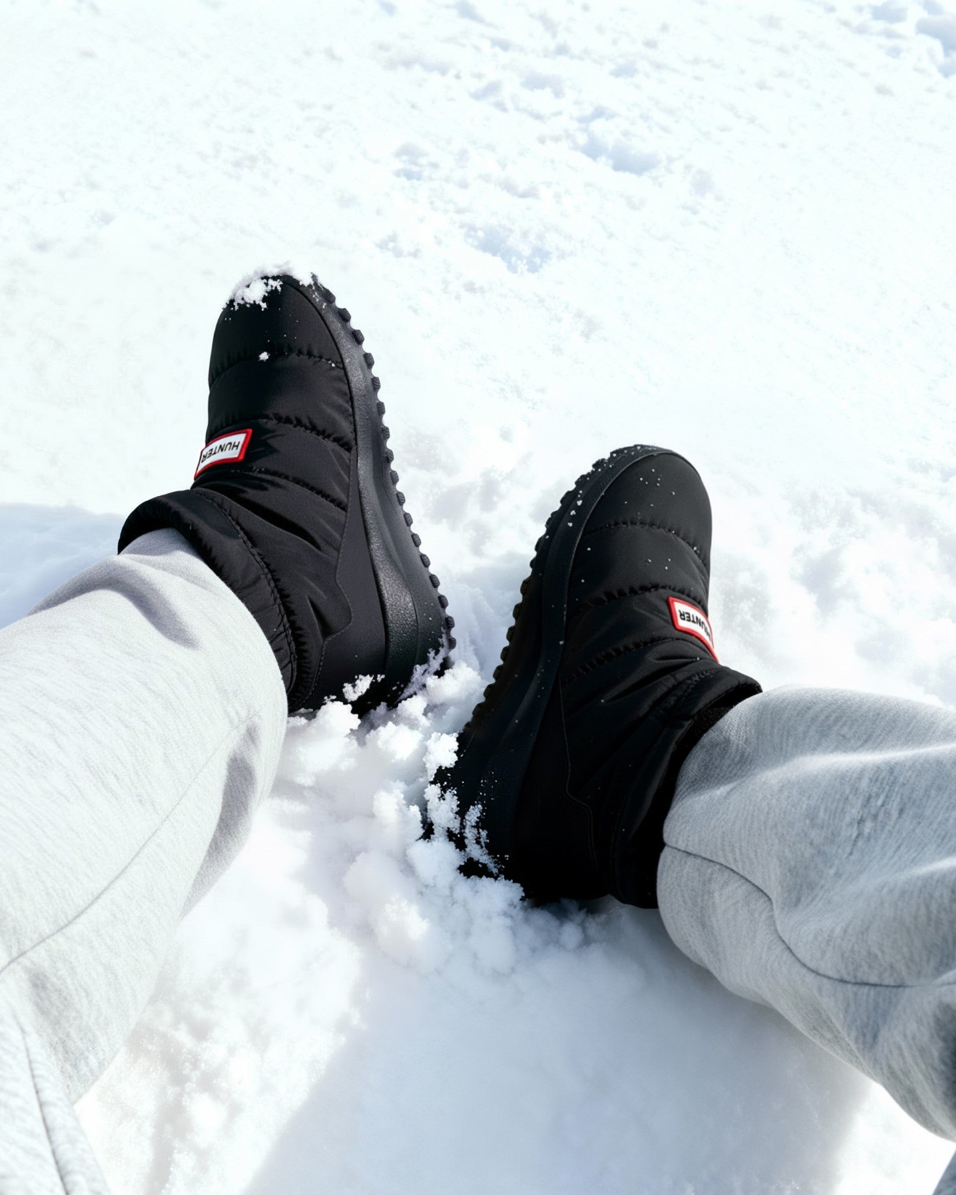 ユニセックス パフド トラベル フロー トレーナー - ブラック